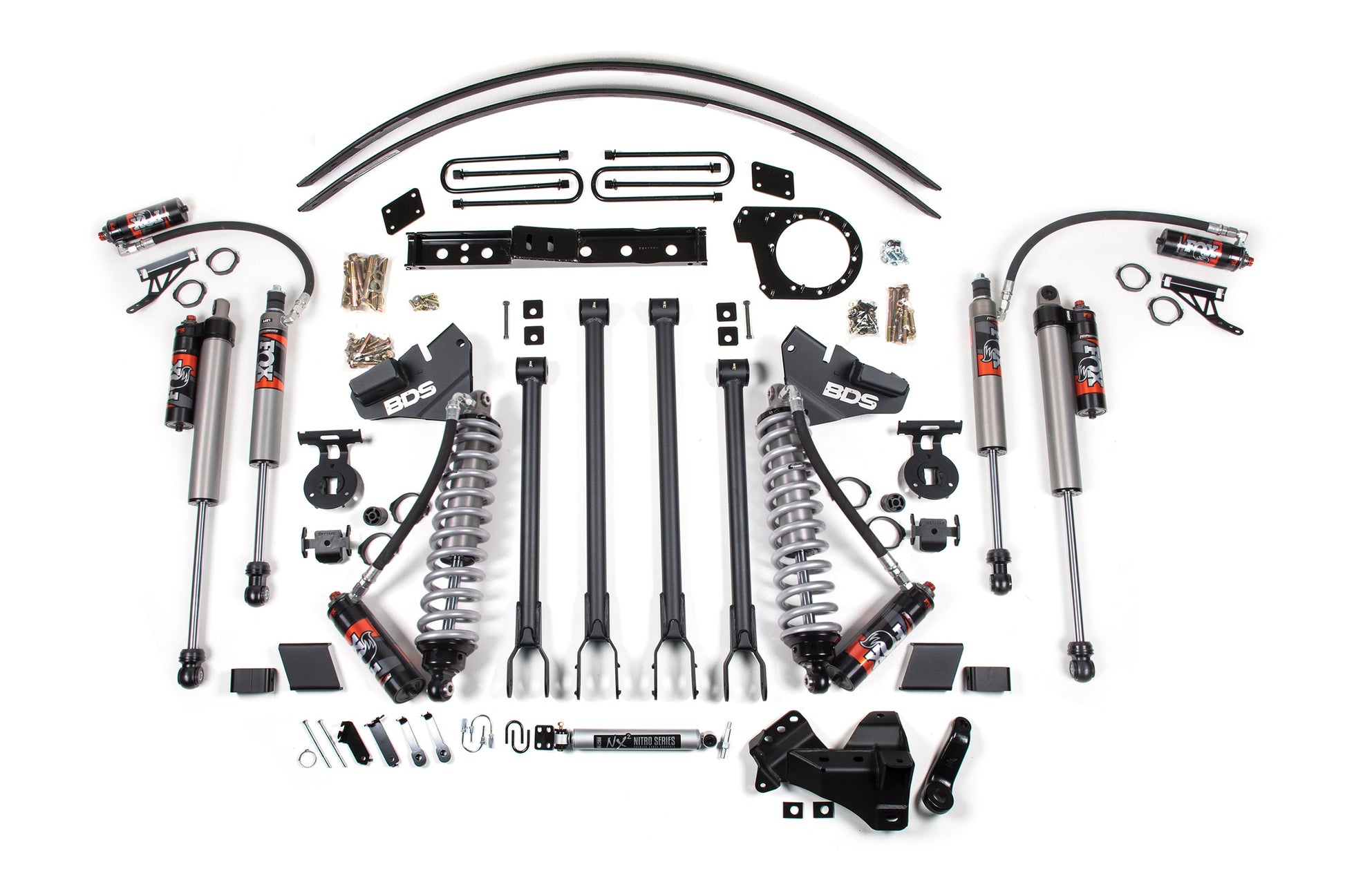 BDS Suspension 6 Inch Lift Kit w/ 4-Link | FOX 2.5 Performance Elite Coil-Over Conversion | Ford F250/F350 Super Duty (17-19) 4WD | Diesel - Trucks R Us