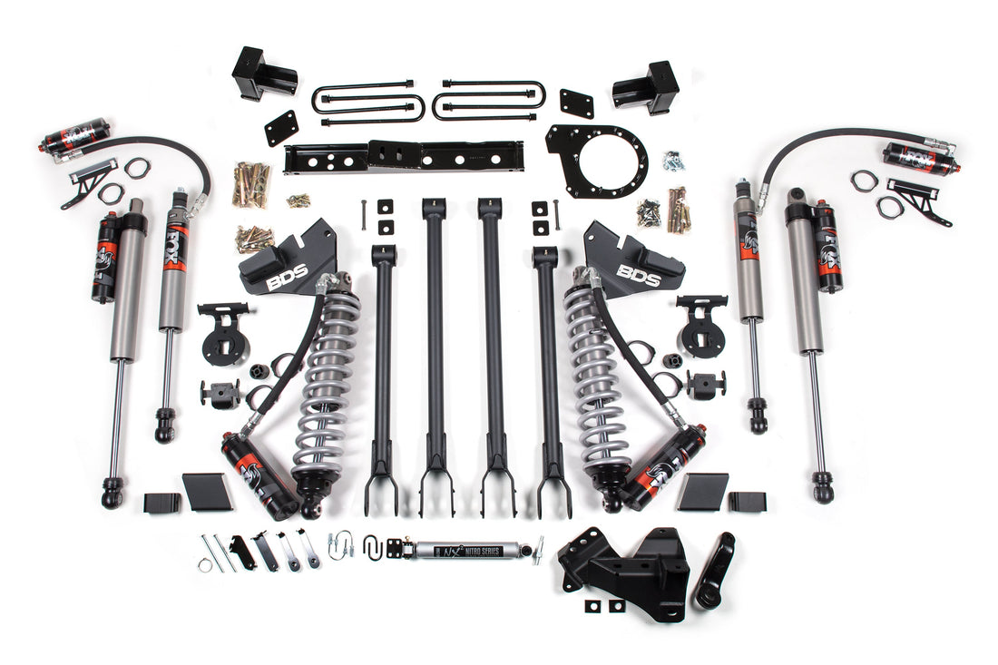 BDS Suspension 7 Inch Lift Kit w/ 4-Link | FOX 2.5 Performance Elite Coil-Over Conversion | Ford F250/F350 Super Duty (20-22) 4WD | Diesel - Trucks R Us