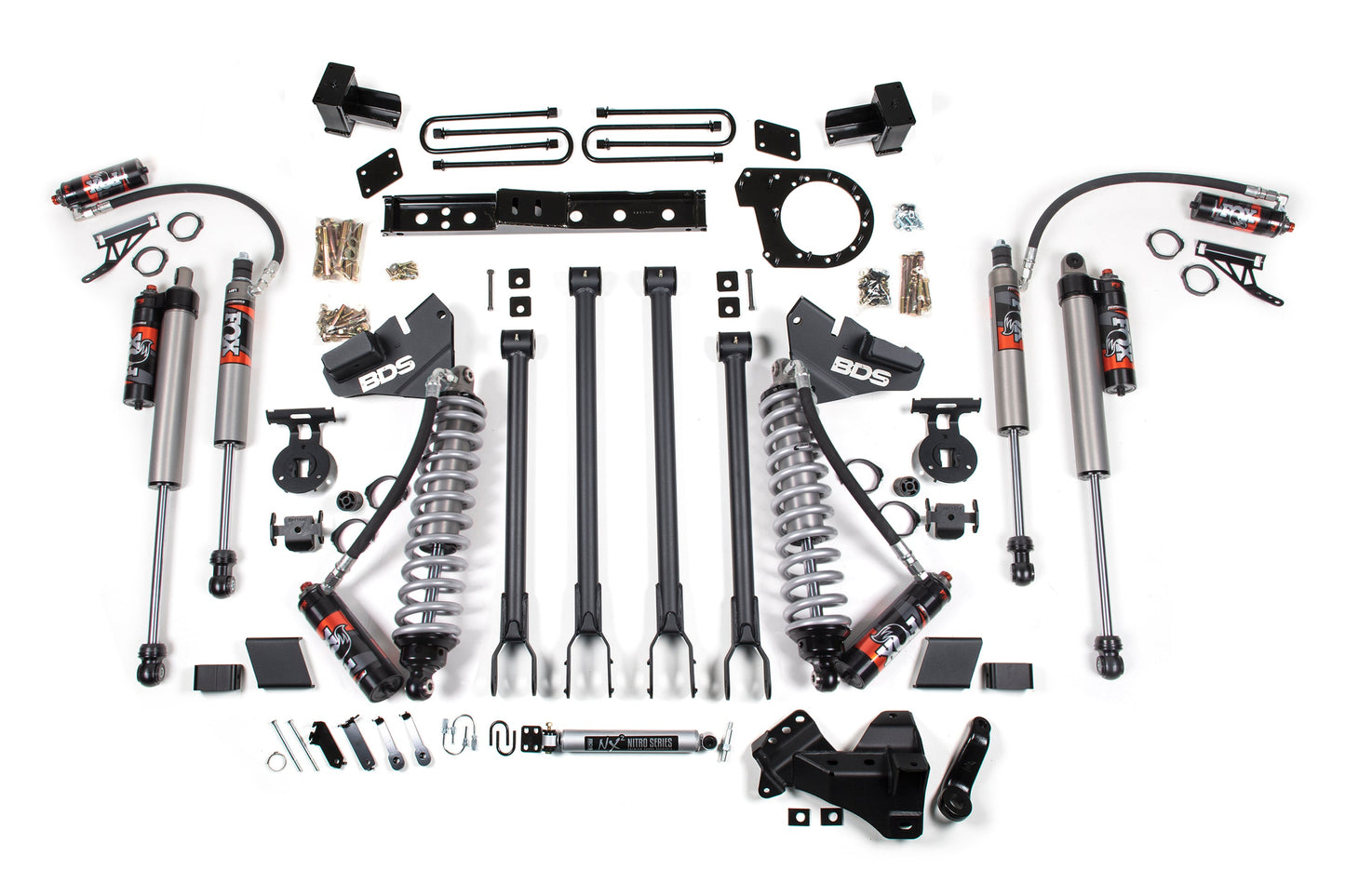 6 Inch Lift Kit w/ 4-Link | FOX 2.5 Performance Elite Coil-Over Conversion | Ford F250/F350 Super Duty (17-19) 4WD | Diesel - Trucks R Us