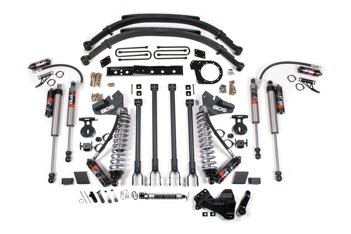 BDS Suspension 7 Inch Lift Kit w/ 4-Link | FOX 2.5 Performance Elite Coil-Over Conversion | Ford F250/F350 Super Duty (20-22) 4WD | Diesel - Trucks R Us