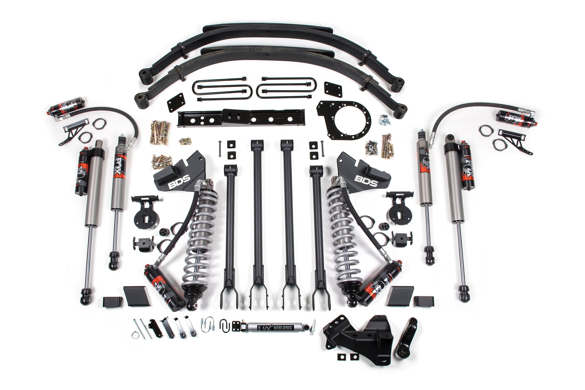 BDS Suspension 7 Inch Lift Kit w/ 4-Link | FOX 2.5 Performance Elite Coil-Over Conversion | Ford F250/F350 Super Duty (20-22) 4WD | Diesel - Trucks R Us