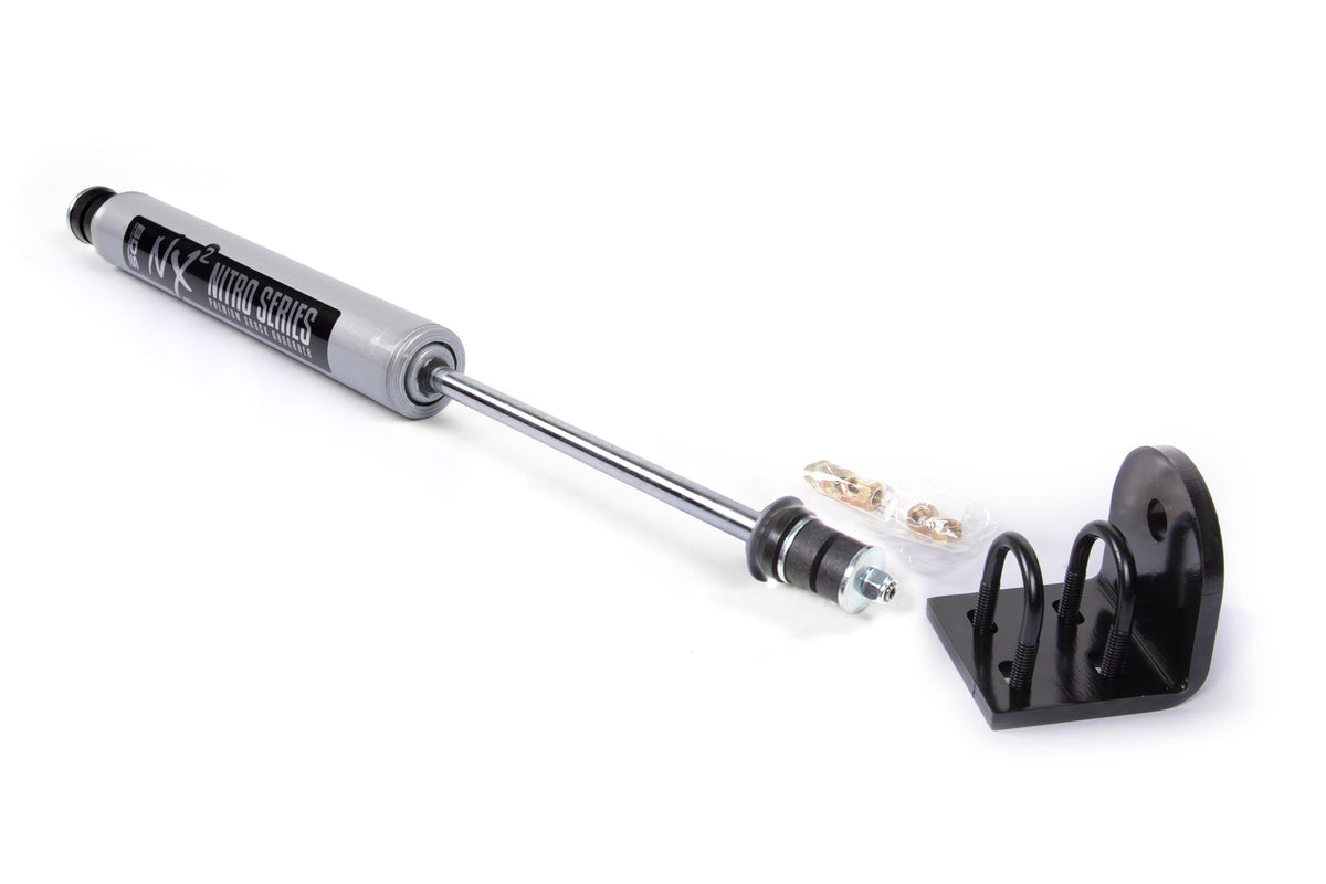 BDS Suspension Single Steering Stabilizer Kit w/ NX2 Shock | Ford F150/Bronco (80-96) 4WD | With Quad Shocks - Trucks R Us
