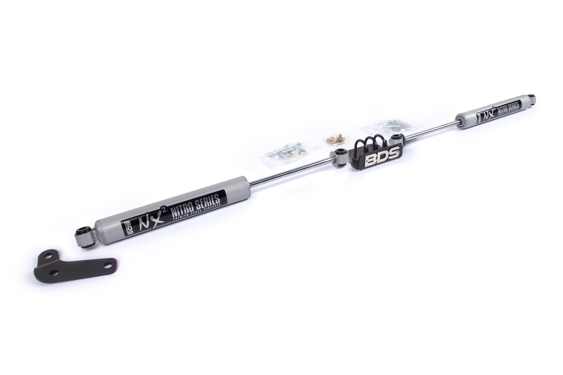 BDS Suspension Dual Steering Stabilizer Kit w/ NX2 Shocks | Ford F250/F350 Super Duty (99-04) 4WD - Trucks R Us