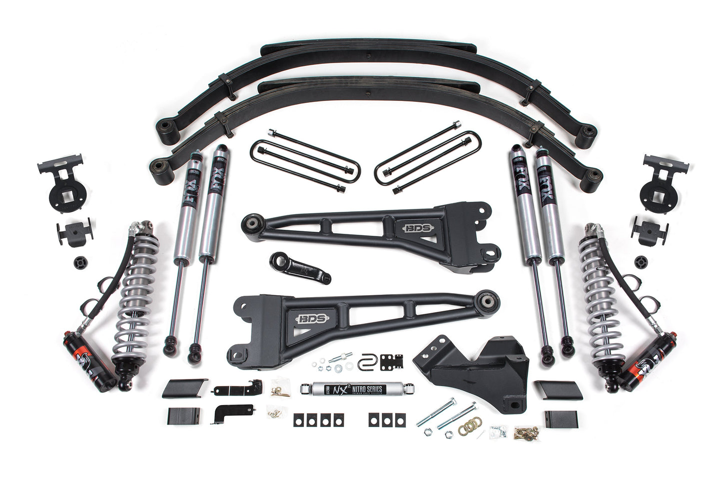 BDS Suspension 5 Inch Lift Kit w/ Radius Arm | FOX 2.5 Performance Elite Coilover | Ford F250/F350 Super Duty (23-26) 4WD | Diesel