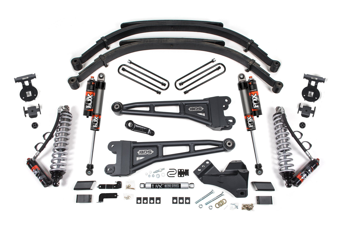 BDS Suspension 5 Inch Lift Kit w/ Radius Arm | FOX 2.5 Performance Elite Coilover | Ford F250/F350 Super Duty (23-26) 4WD | Diesel