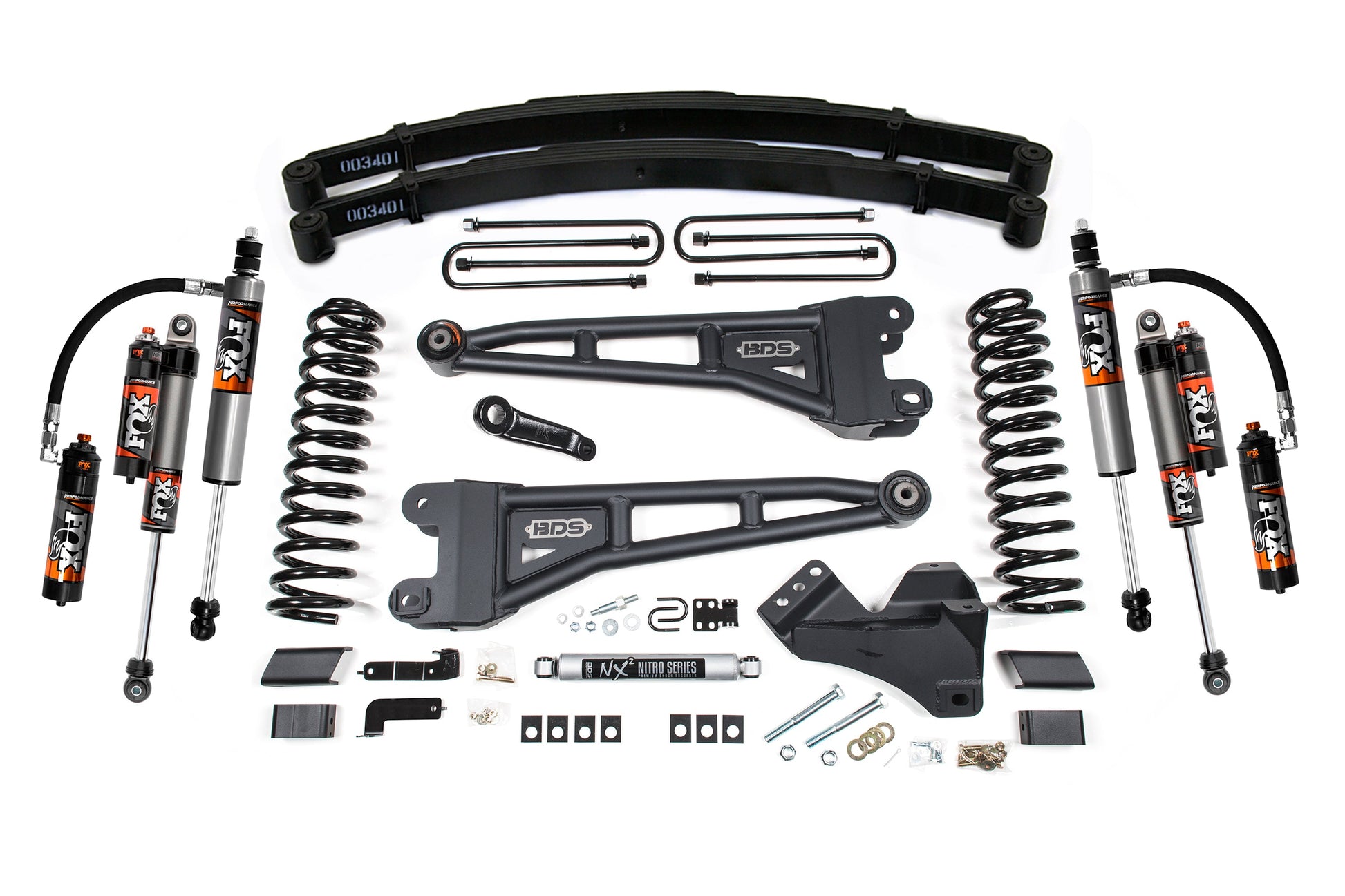 BDS Suspension 4 Inch Lift Kit w/ Radius Arm | Ford F250/F350 Super Duty (17-19) 4WD | Gas - Trucks R Us