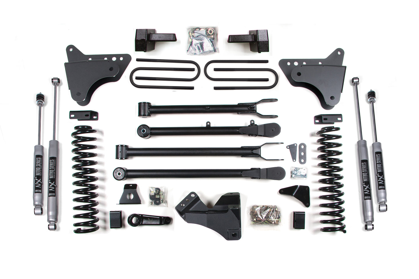 BDS Suspension 6 Inch Lift Kit w/ 4-Link | Ford F250/F350 Super Duty (05-07) 4WD | Diesel