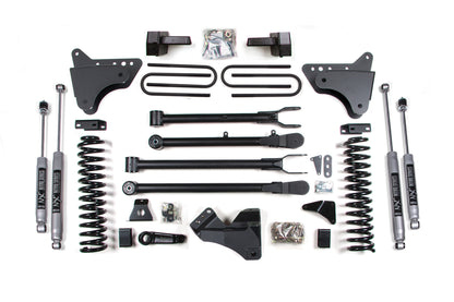 BDS Suspension 6 Inch Lift Kit w/ 4-Link | Ford F250/F350 Super Duty (05-07) 4WD | Diesel