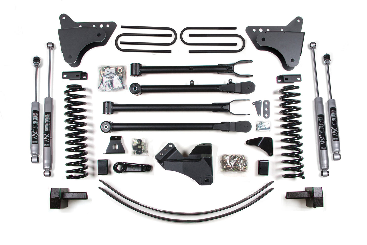 BDS Suspension 6 Inch Lift Kit w/ 4-Link | Ford F250/F350 Super Duty (05-07) 4WD | Gas - Trucks R Us