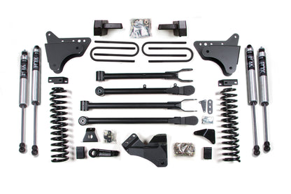 BDS Suspension 4 Inch Lift Kit w/ 4-Link | Ford F250/F350 Super Duty (08-10) 4WD | Gas - Trucks R Us
