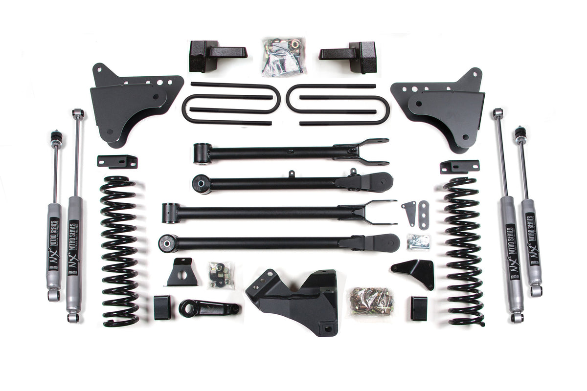 BDS Suspension 4 Inch Lift Kit w/ 4-Link | Ford F250/F350 Super Duty (08-10) 4WD | Diesel - Trucks R Us