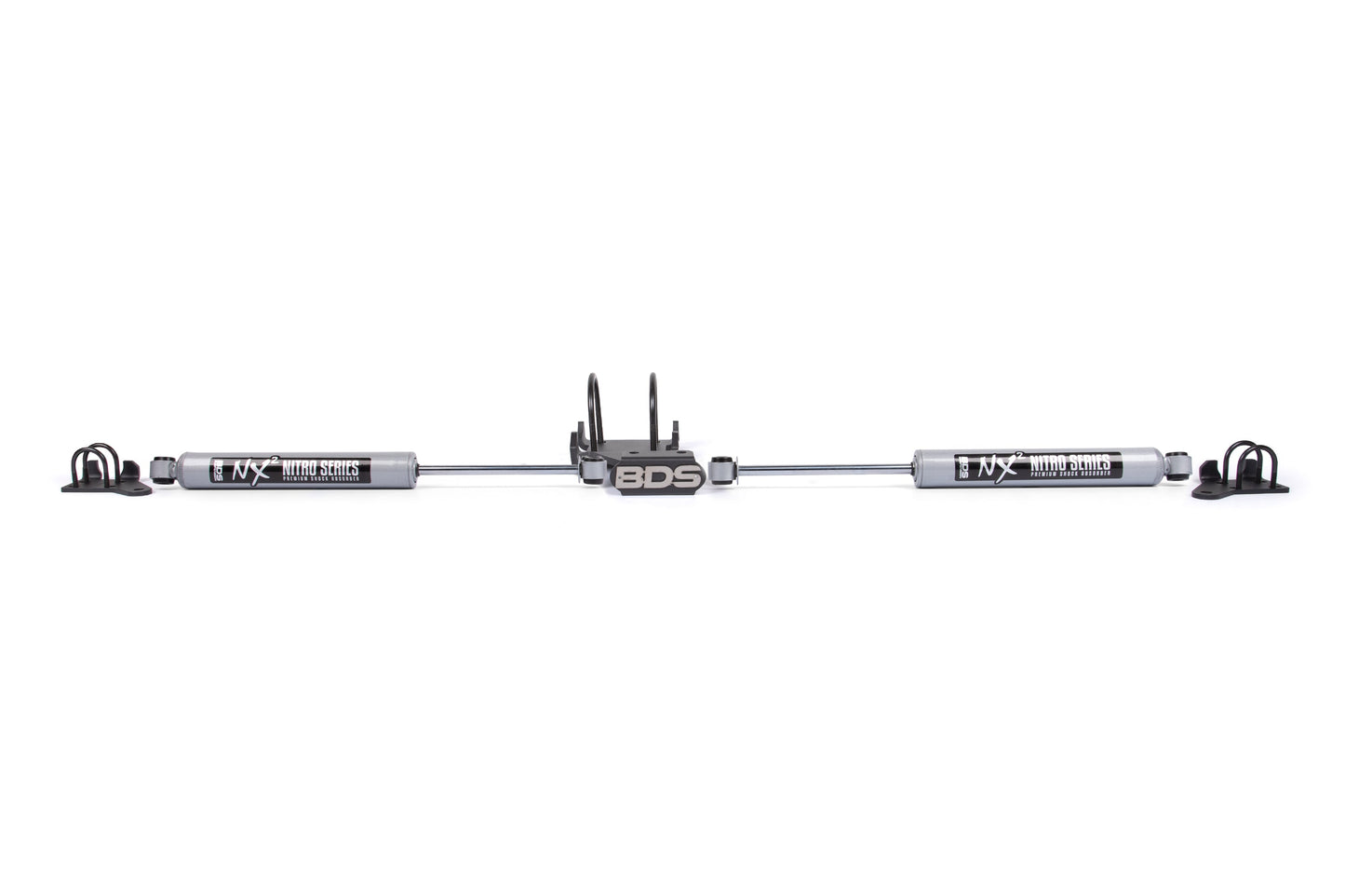 BDS Suspension Dual Steering Stabilizer Kit w/ NX2 Shocks | Ford F250/F350 Super Duty (05-16) 4WD - Trucks R Us