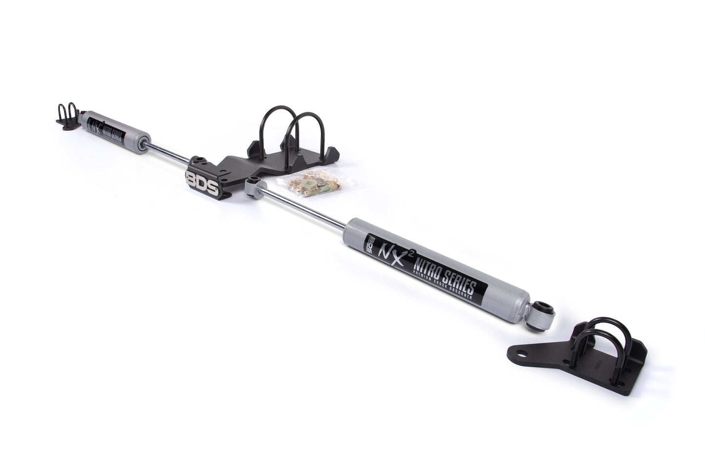 BDS Suspension Dual Steering Stabilizer Kit w/ NX2 Shocks | Ford F250/F350 Super Duty (05-16) 4WD - Trucks R Us