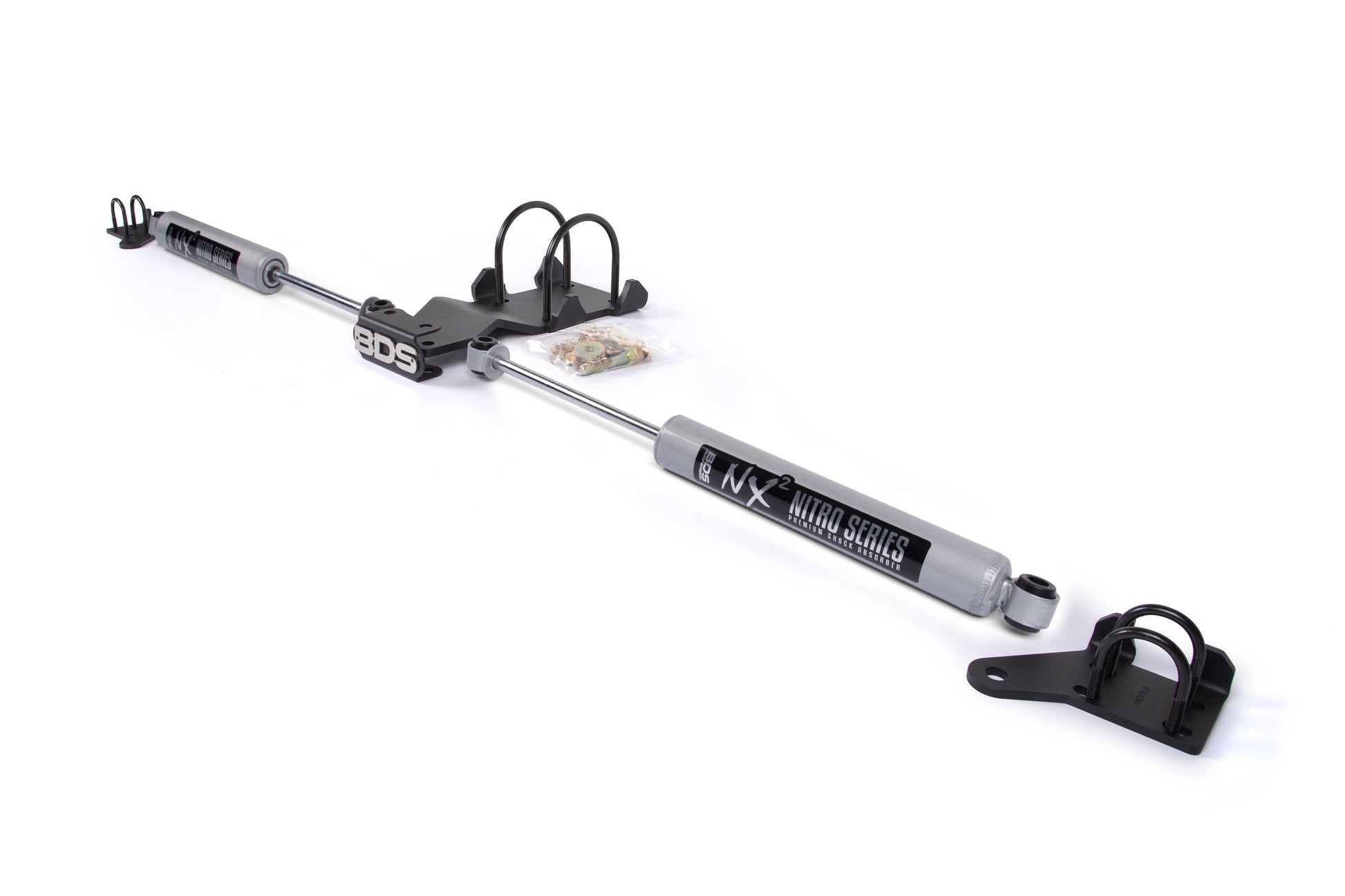 BDS Suspension Dual Steering Stabilizer Kit w/ NX2 Shocks | Ford F250/F350 Super Duty (05-16) 4WD - Trucks R Us