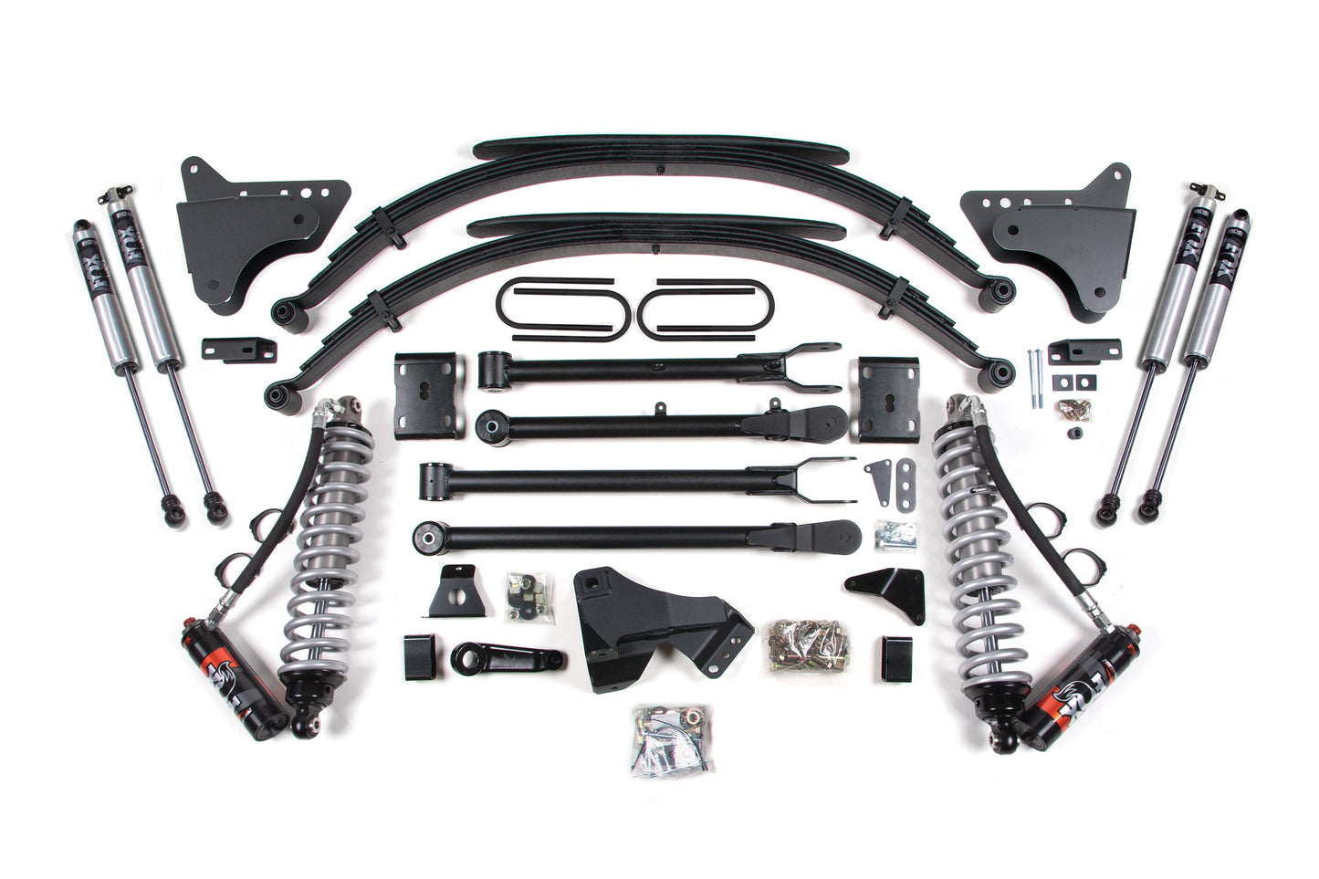 BDS Suspension 4 Inch Lift Kit w/ 4-Link | FOX 2.5 Performance Elite Coil-Over Conversion | Ford F250/F350 Super Duty (11-16) 4WD | Diesel