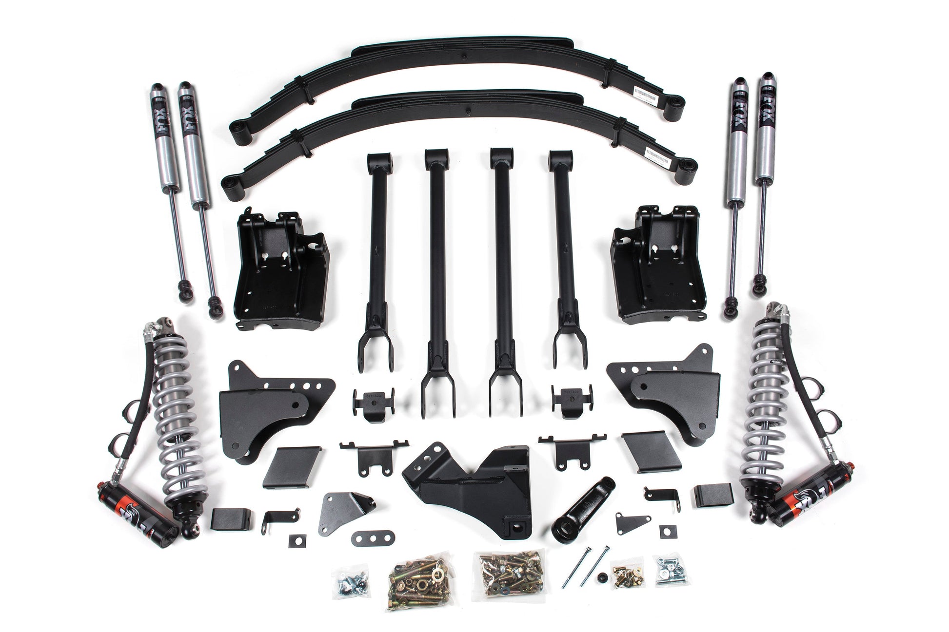 6 Inch Lift Kit w/ 4-Link | FOX 2.5 Performance Elite Coil-Over Conversion | Ford F250/F350 Super Duty (11-16) 4WD | Diesel - Trucks R Us