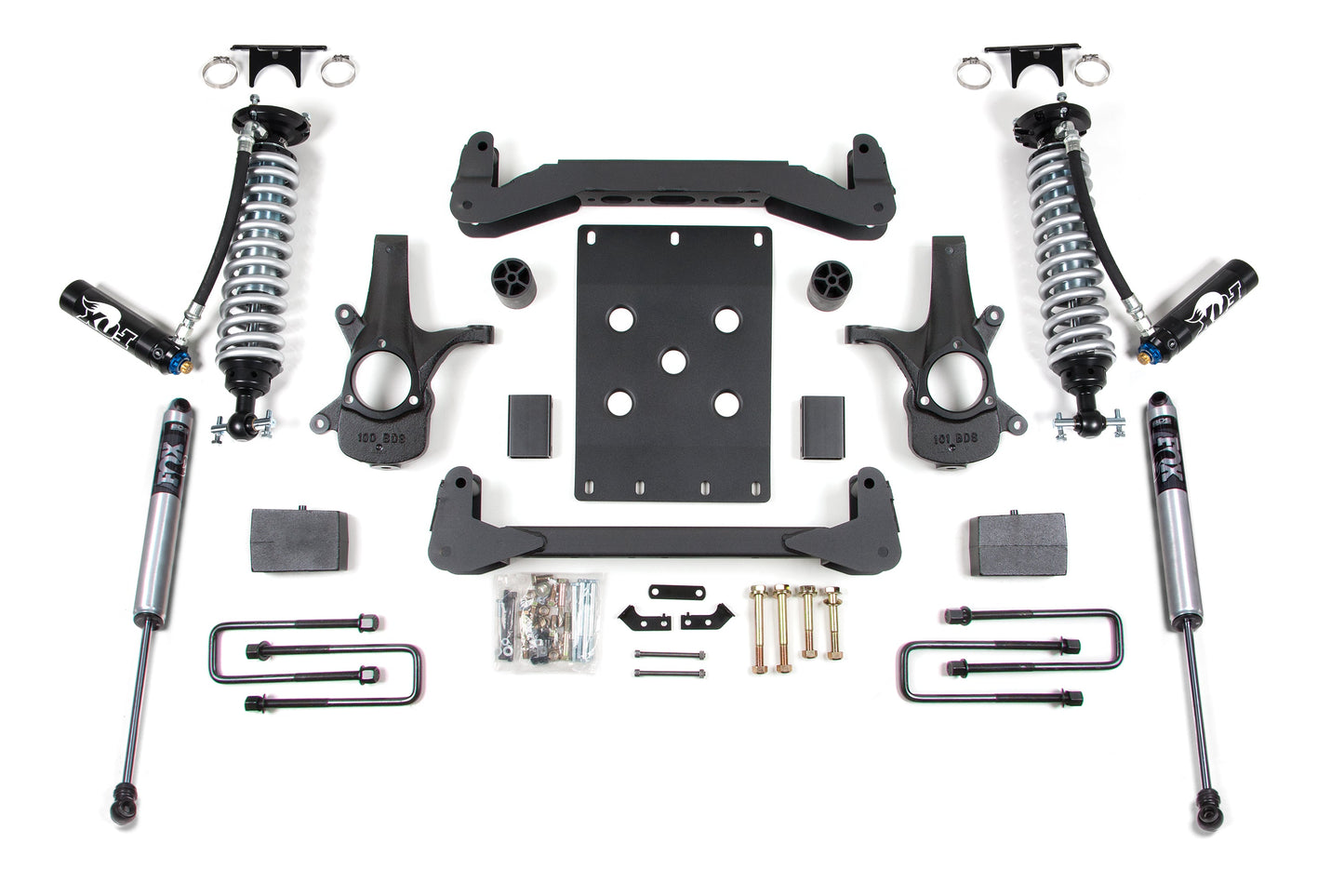 BDS Suspension 4 Inch Lift Kit | FOX 2.5 Coil-Over | Chevy Silverado or GMC Sierra 1500 (07-13) 2WD - Trucks R Us