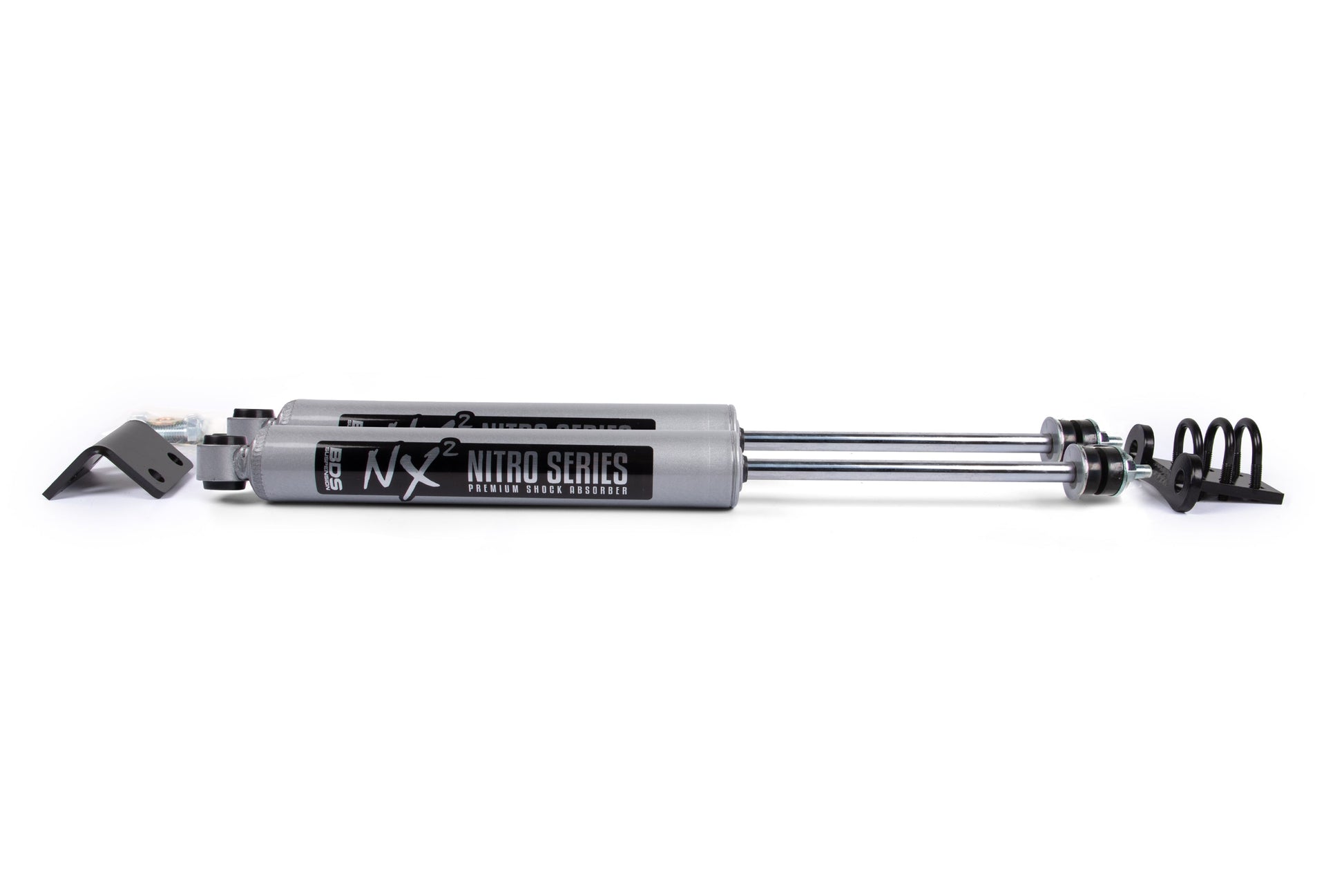 BDS Suspension Dual Steering Stabilizer Kit w/ NX2 Shocks | Chevy/GMC 1500/2500 (88-98) 4WD - Trucks R Us