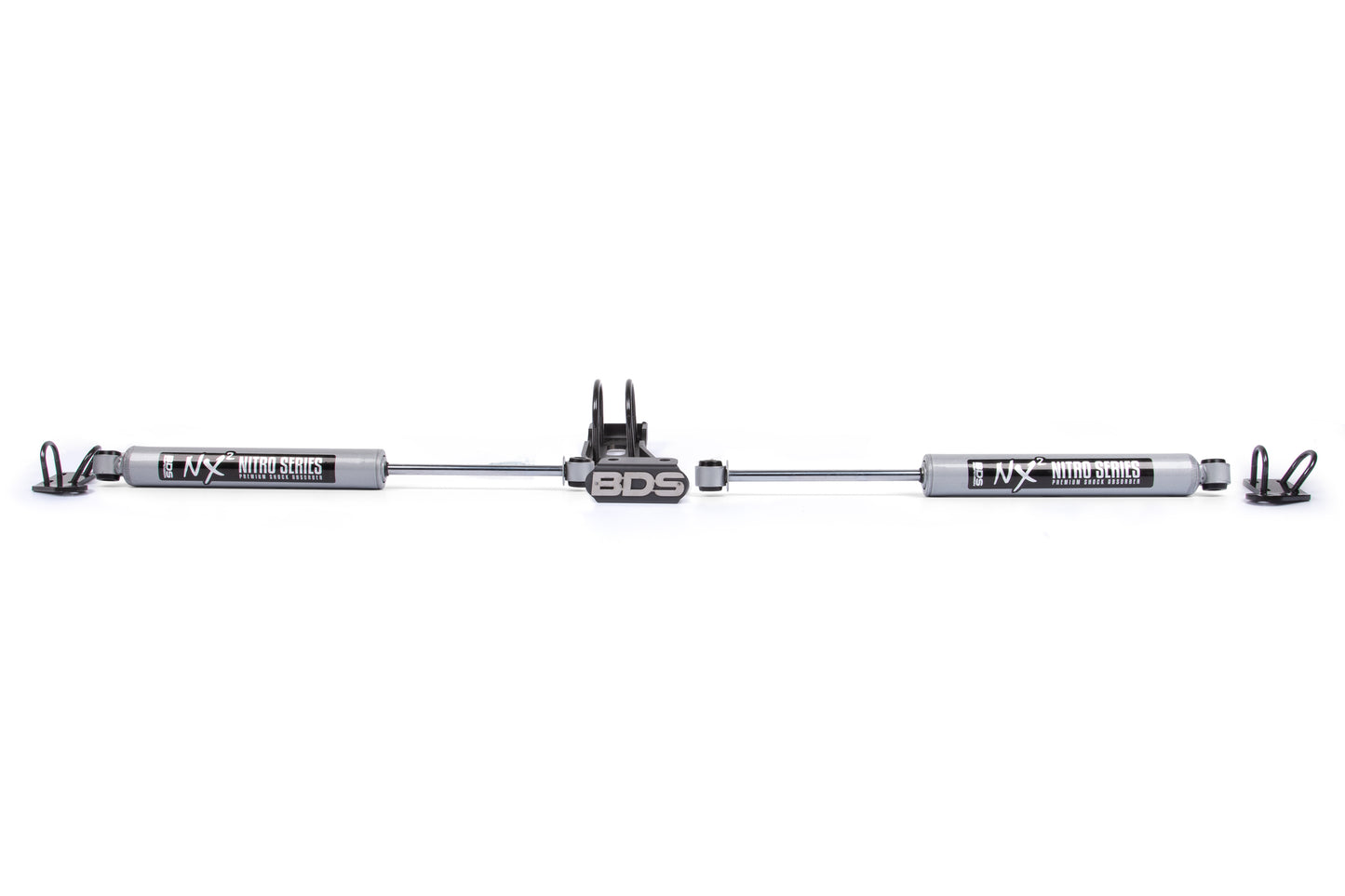 BDS Suspension Dual Steering Stabilizer Kit w/ NX2 Shocks | Chevy/GMC Truck (73-87) and SUV (69-91) 4WD | With OE Stabilizer