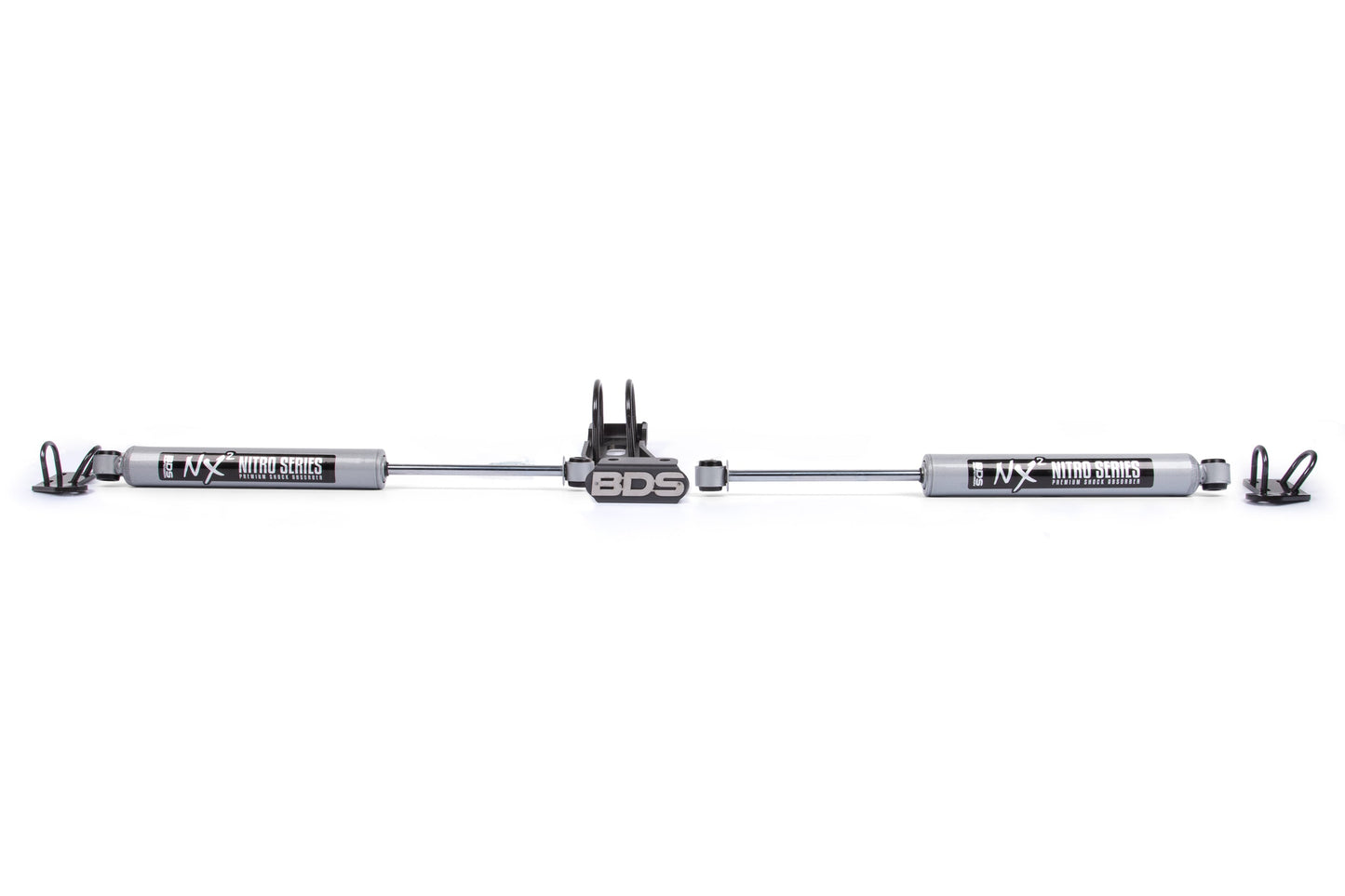 BDS Suspension Dual Steering Stabilizer Kit w/ NX2 Shocks | Chevy/GMC Truck (73-87) and SUV (69-91) 4WD | With OE Stabilizer