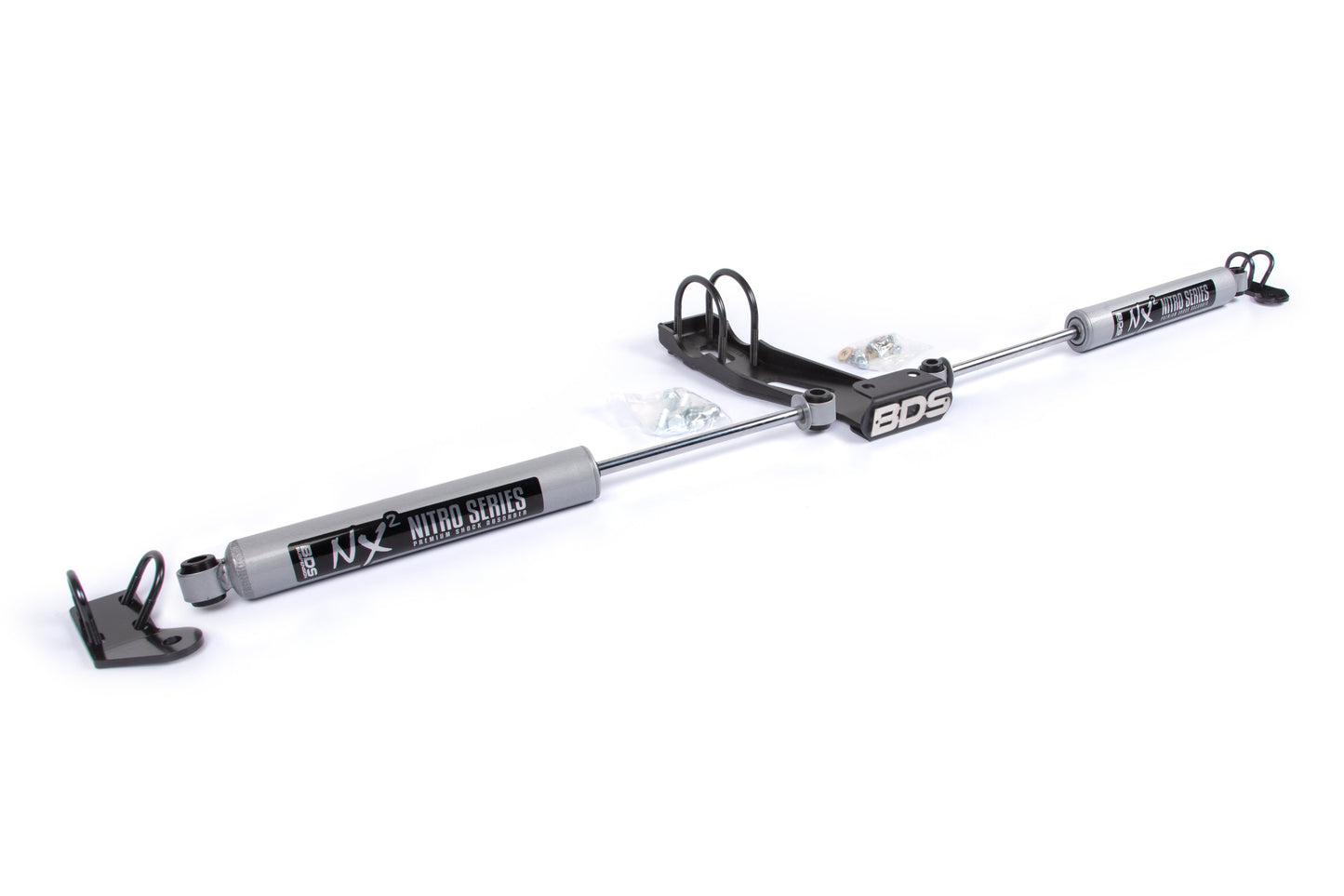 BDS Suspension Dual Steering Stabilizer Kit w/ NX2 Shocks | Chevy/GMC Truck (73-87) and SUV (69-91) 4WD | With OE Stabilizer - Trucks R Us