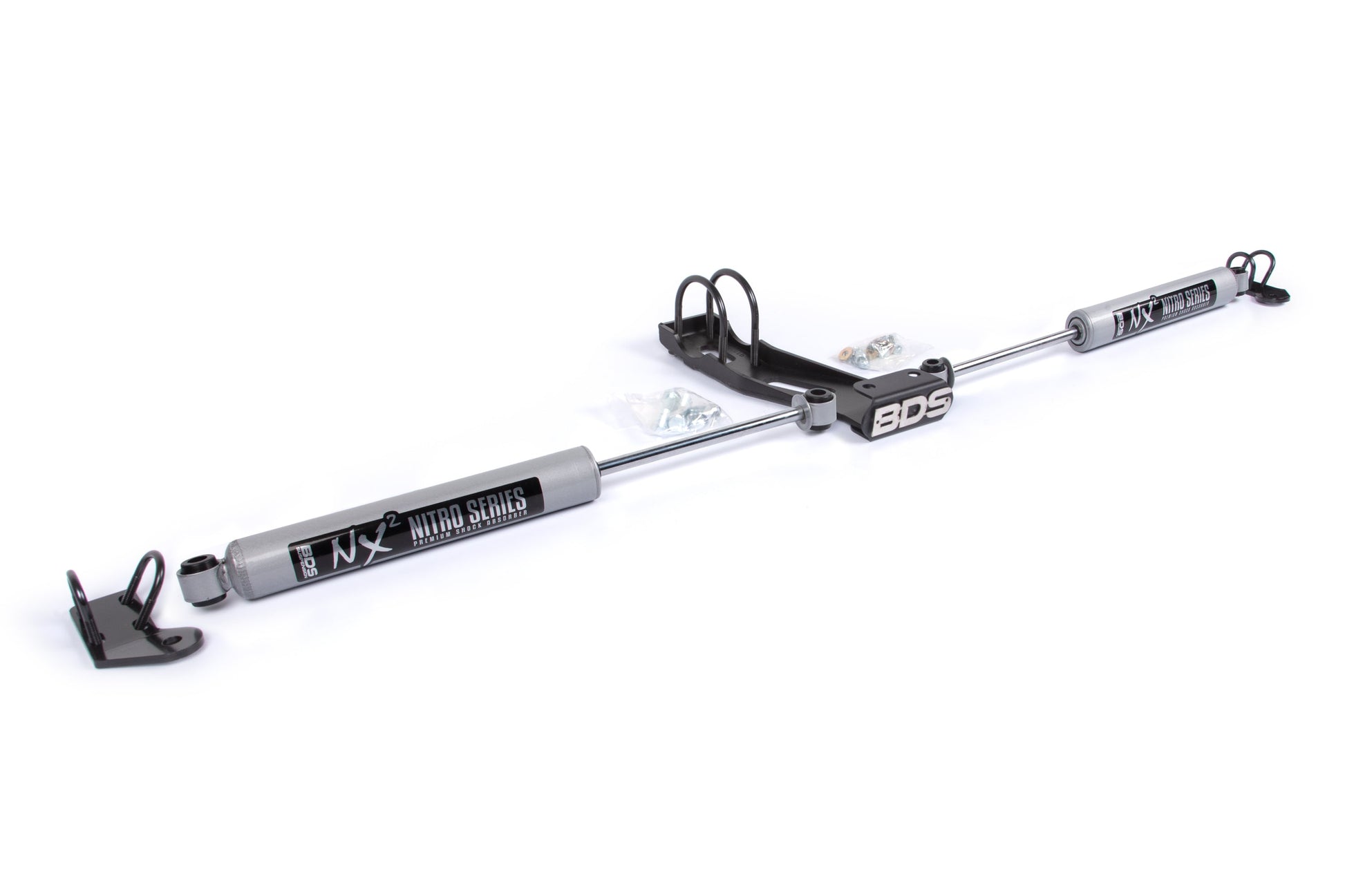 BDS Suspension Dual Steering Stabilizer Kit w/ NX2 Shocks | Chevy/GMC Truck (73-87) and SUV (69-91) 4WD | With OE Stabilizer - Trucks R Us