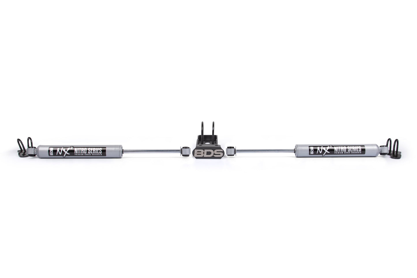BDS Suspension Dual Steering Stabilizer Kit w/ NX2 Shocks | Jeep Wrangler JK (07-18)
