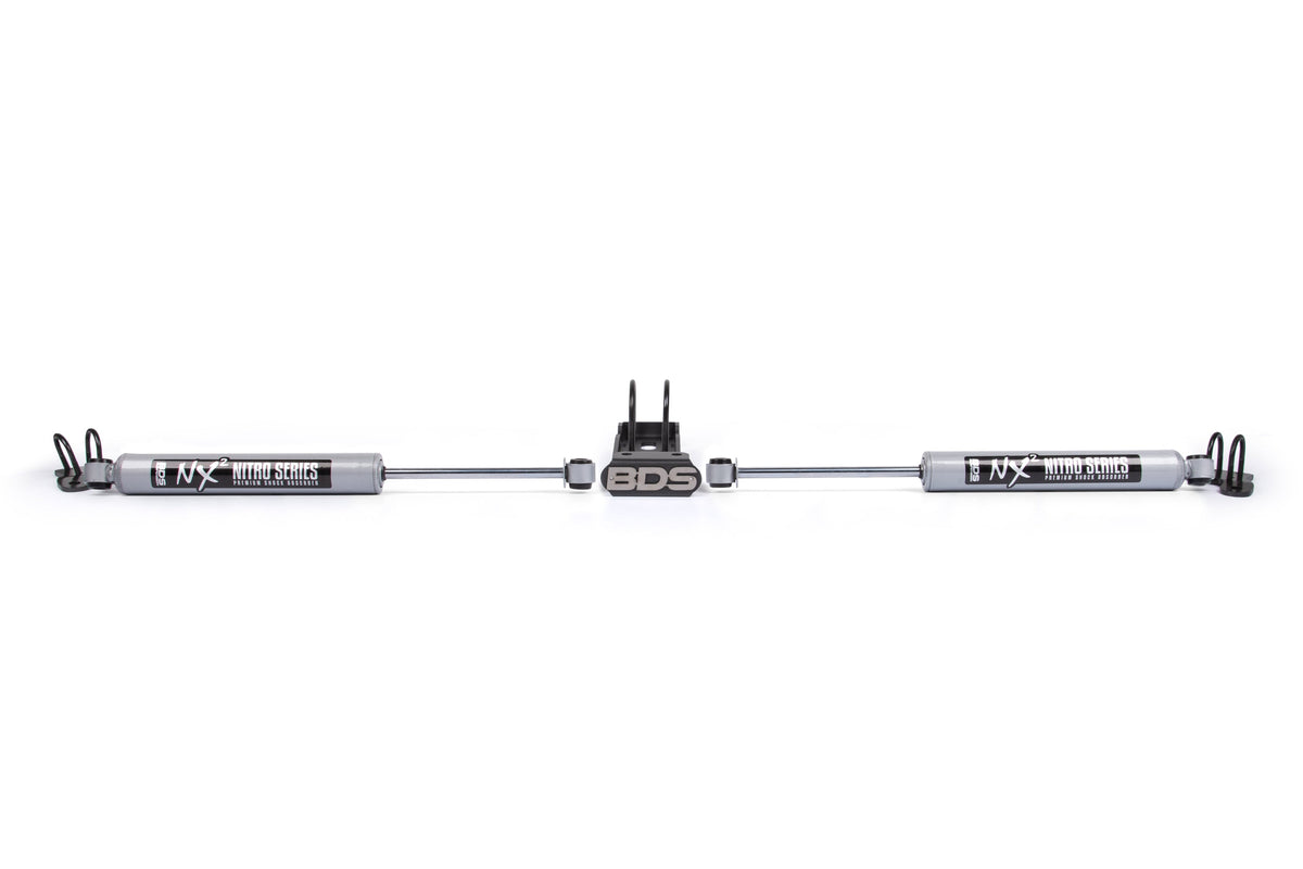 BDS Suspension Dual Steering Stabilizer Kit W/ NX2 Shocks | Jeep Wrangler JL (18-25) and Gladiator JT (21-25) - Trucks R Us