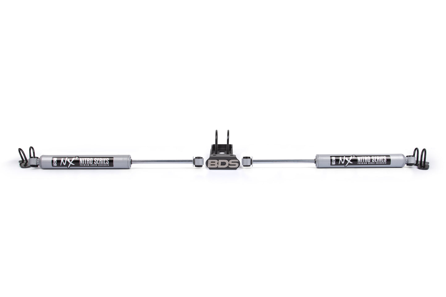 BDS Suspension Dual Steering Stabilizer Kit W/ NX2 Shocks | Jeep Wrangler JL (18-25) and Gladiator JT (21-25)