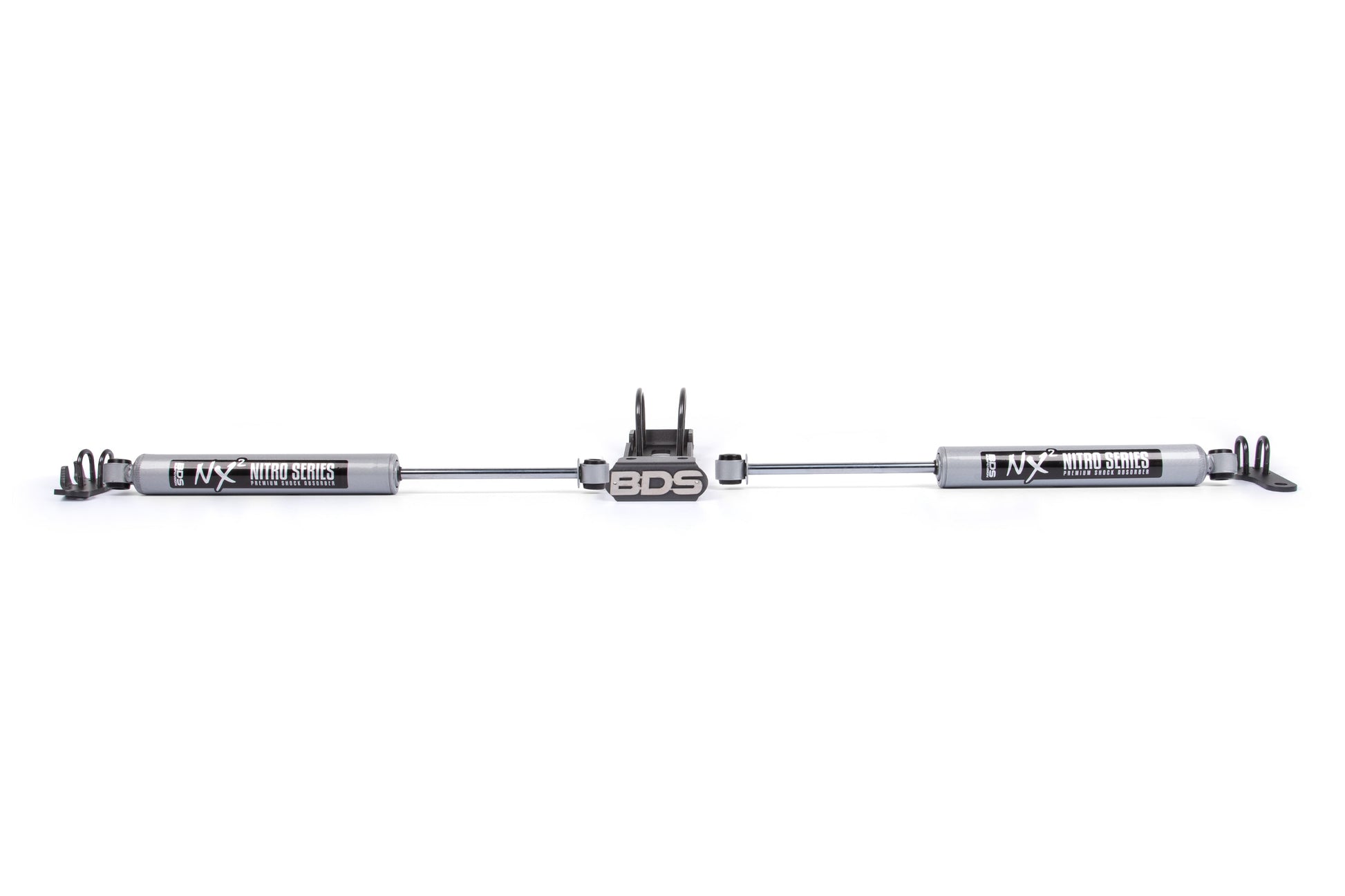 BDS Suspension Dual Steering Stabilizer Kit w/ NX2 Shocks | Jeep Wrangler TJ (97-06), Cherokee XJ (84-01), Grand Cherokee ZJ (93-98) - Trucks R Us