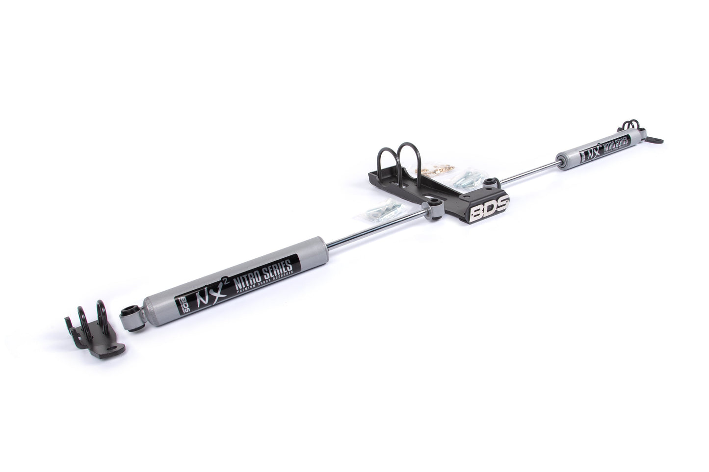 BDS Suspension Dual Steering Stabilizer Kit w/ NX2 Shocks | Jeep Wrangler TJ (97-06), Cherokee XJ (84-01), Grand Cherokee ZJ (93-98) - Trucks R Us