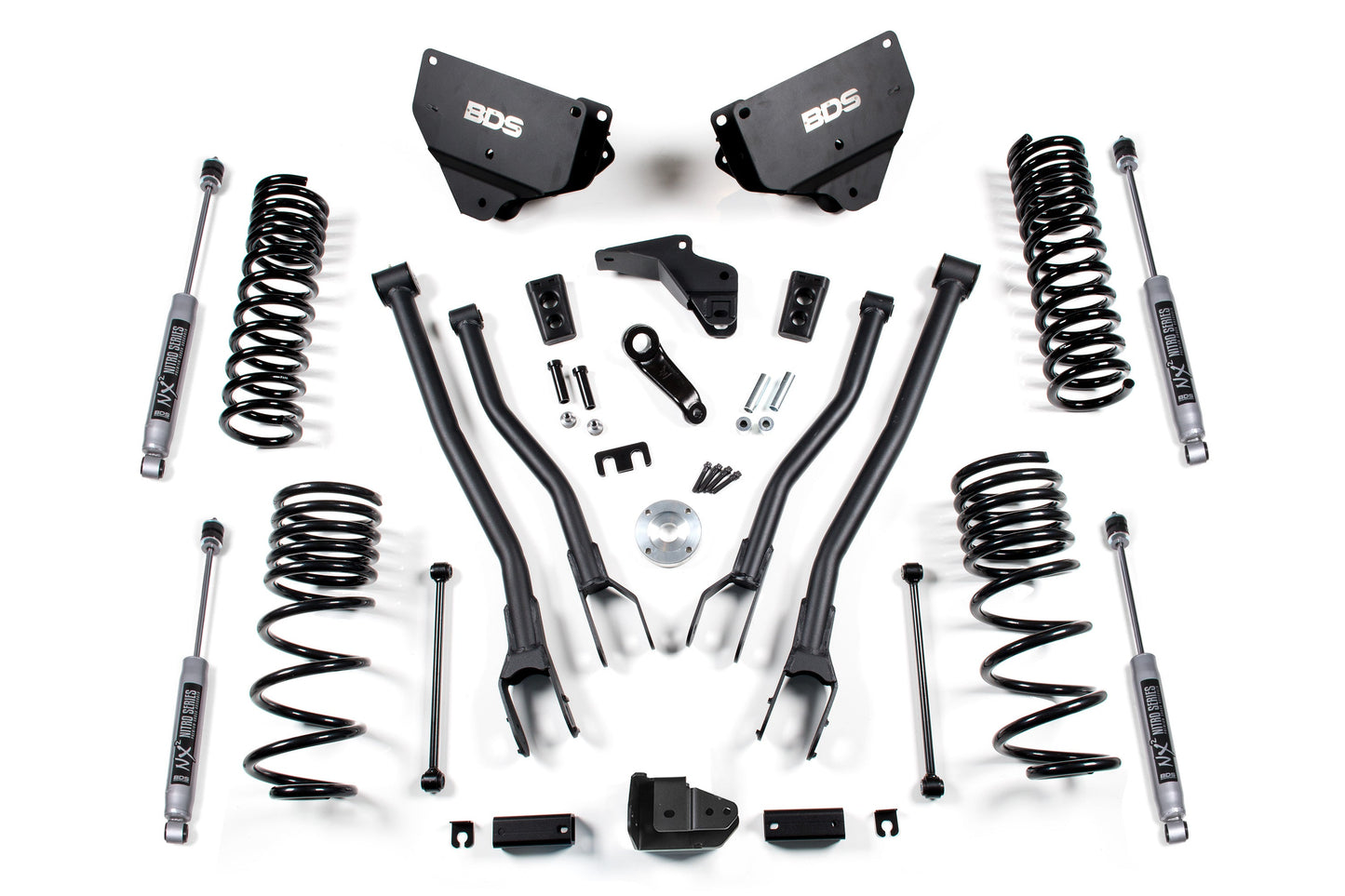 BDS Suspension 4 Inch Lift Kit w/ 4-Link | Ram 2500 (14-18) 4WD | Diesel - Trucks R Us