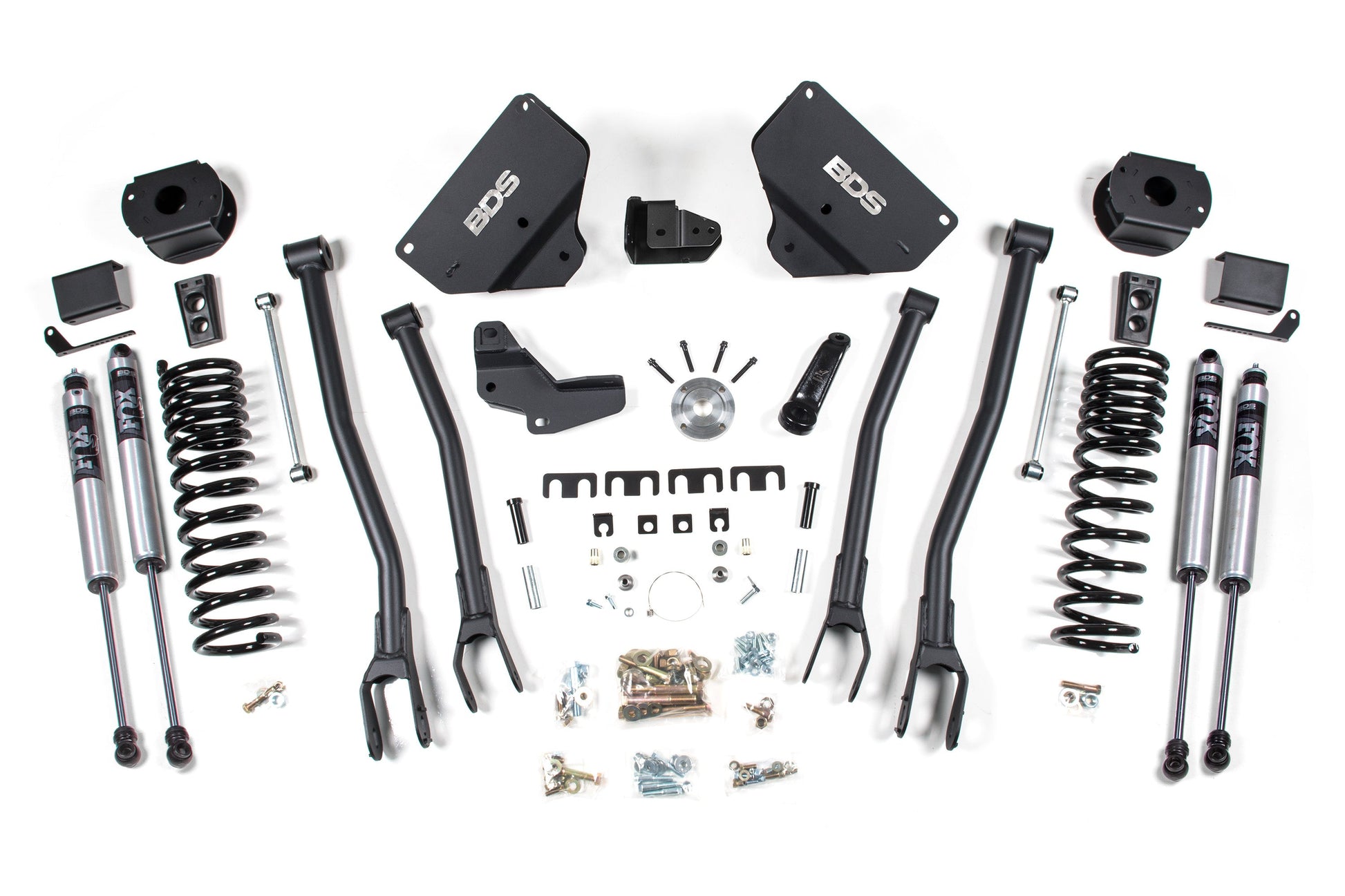 BDS Suspension 4 Inch Lift Kit w/ 4-Link | Ram 2500 w/ Rear Air Ride (14-18) 4WD | Diesel - Trucks R Us