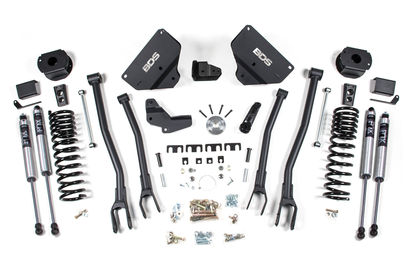 BDS Suspension 4 Inch Lift Kit w/ 4-Link | Ram 2500 w/ Rear Air Ride (14-18) 4WD | Gas - Trucks R Us