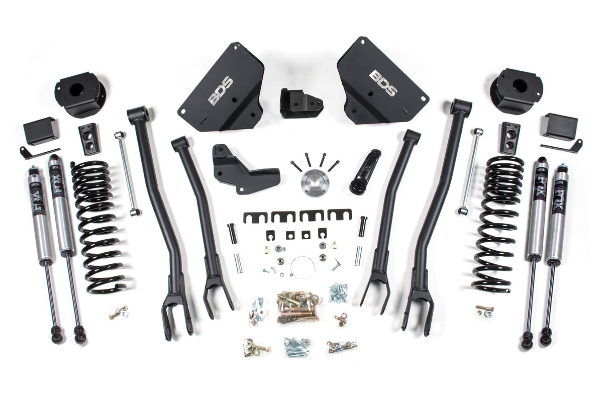 BDS Suspension 4 Inch Lift Kit w/ 4-Link | Ram 2500 w/ Rear Air Ride (14-18) 4WD | Gas - Trucks R Us