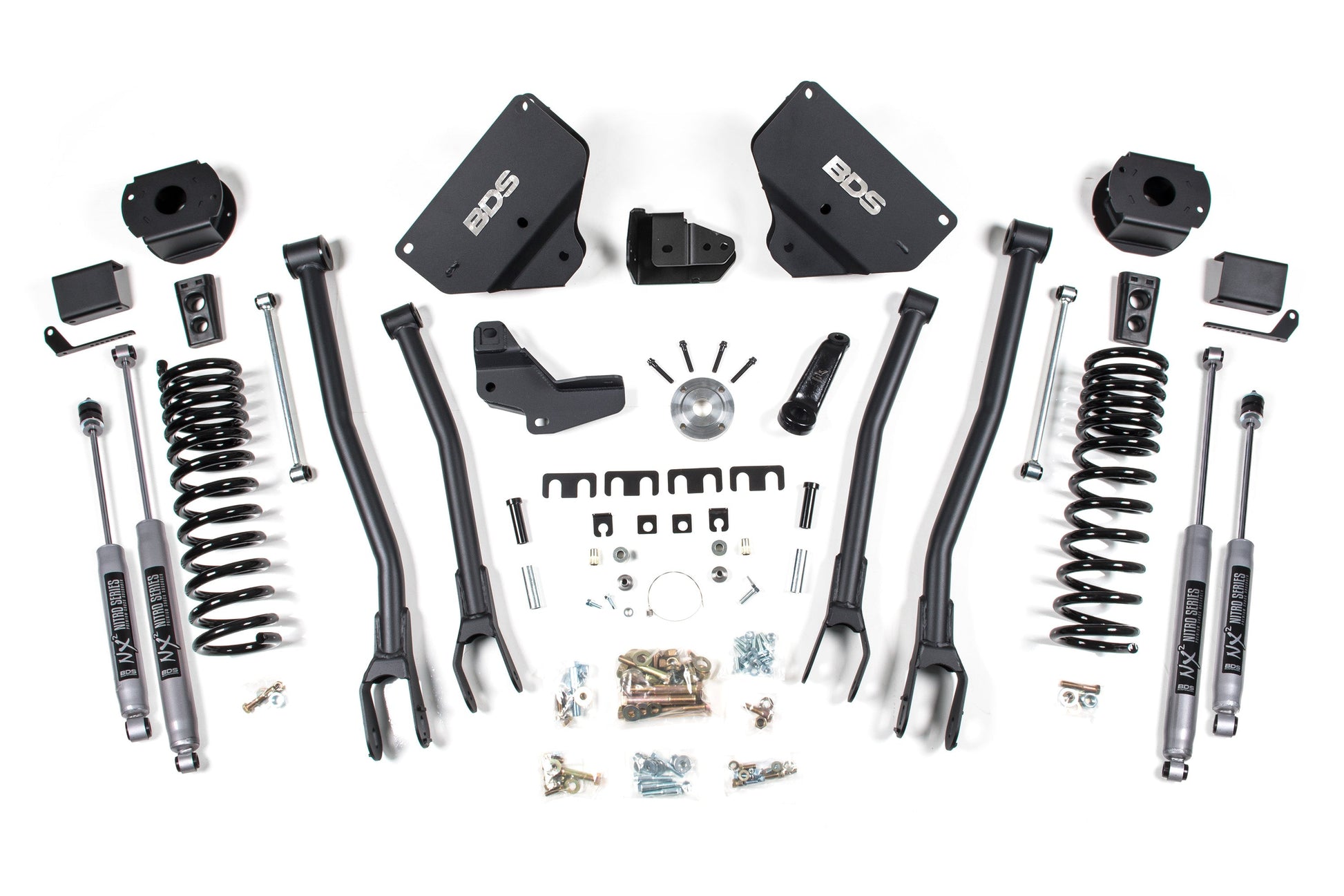 BDS Suspension 4 Inch Lift Kit w/ 4-Link | Ram 2500 w/ Rear Air Ride (14-18) 4WD | Diesel - Trucks R Us