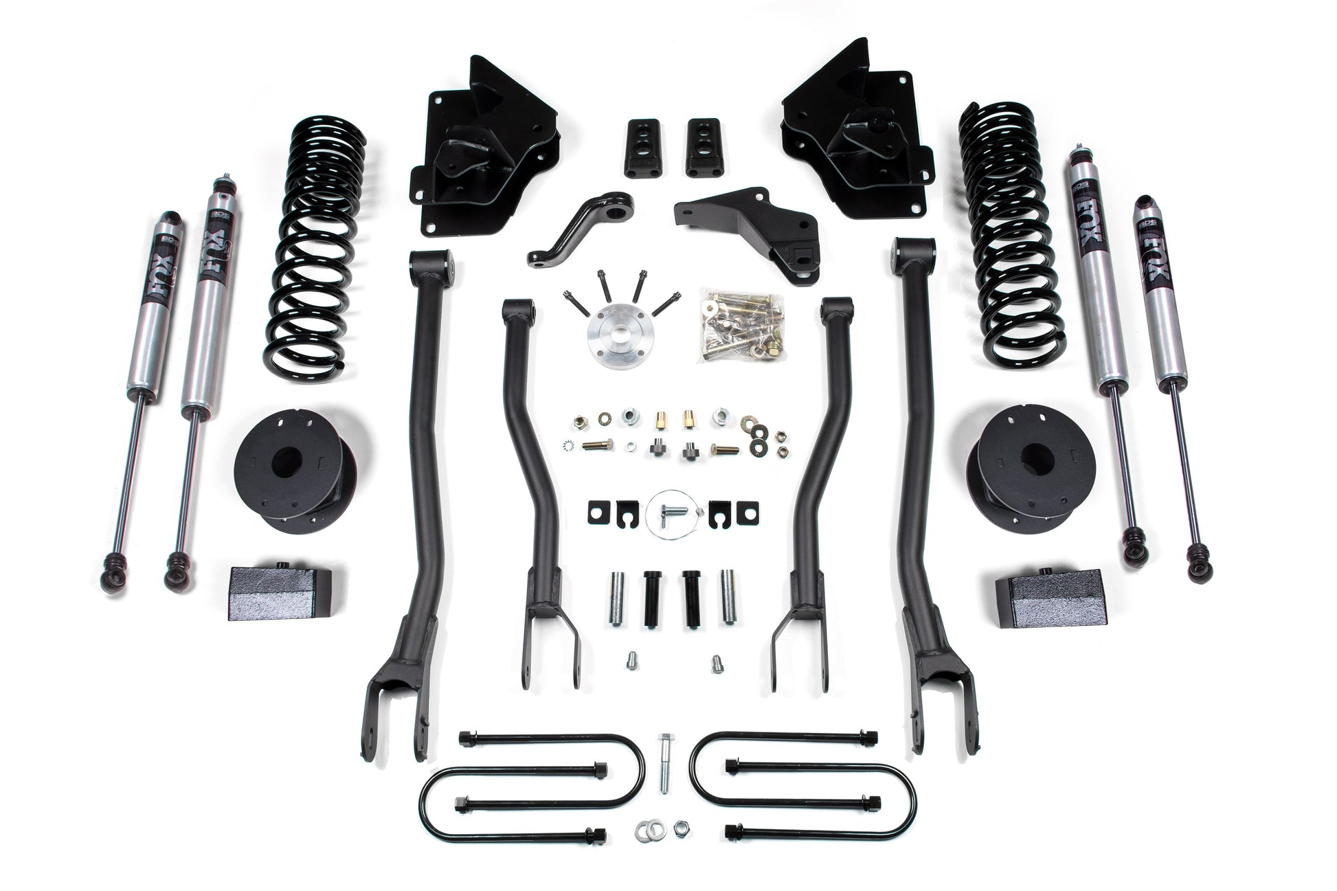 BDS Suspension 4 Inch Lift Kit w/ 4-Link | Ram 3500 w/ Rear Air Ride (13-18) 4WD | Gas - Trucks R Us
