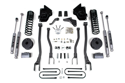 BDS Suspension 4 Inch Lift Kit w/ 4-Link | Ram 3500 w/ Rear Air Ride (13-18) 4WD | Diesel - Trucks R Us