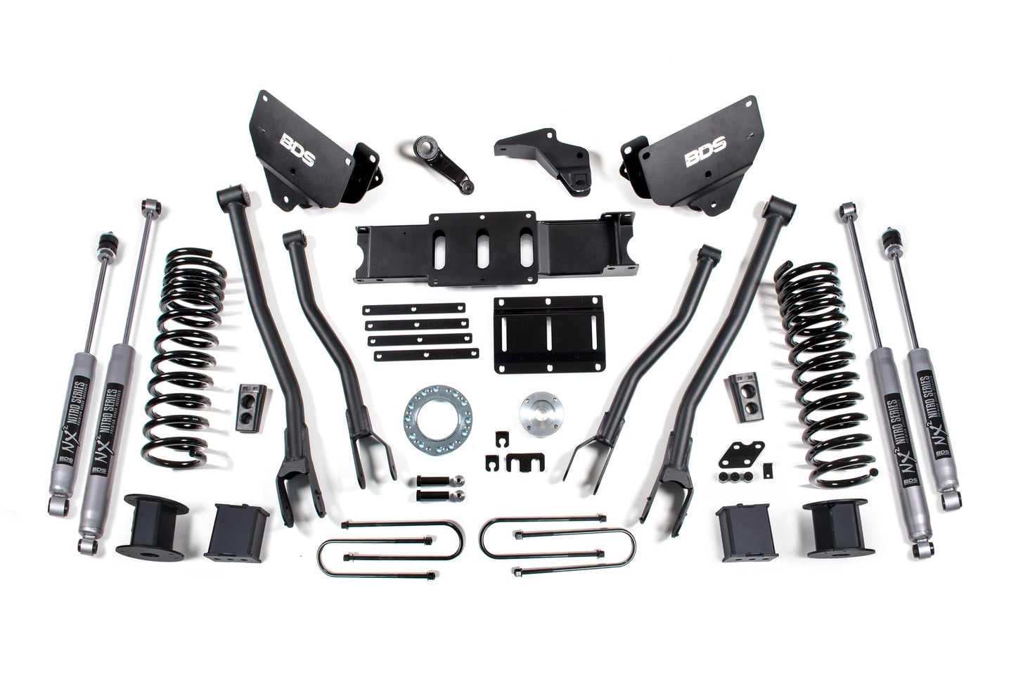 BDS Suspension 6 Inch Lift Kit w/ 4-Link | Ram 3500 w/ Rear Air Ride (13-18) 4WD | Diesel - Trucks R Us