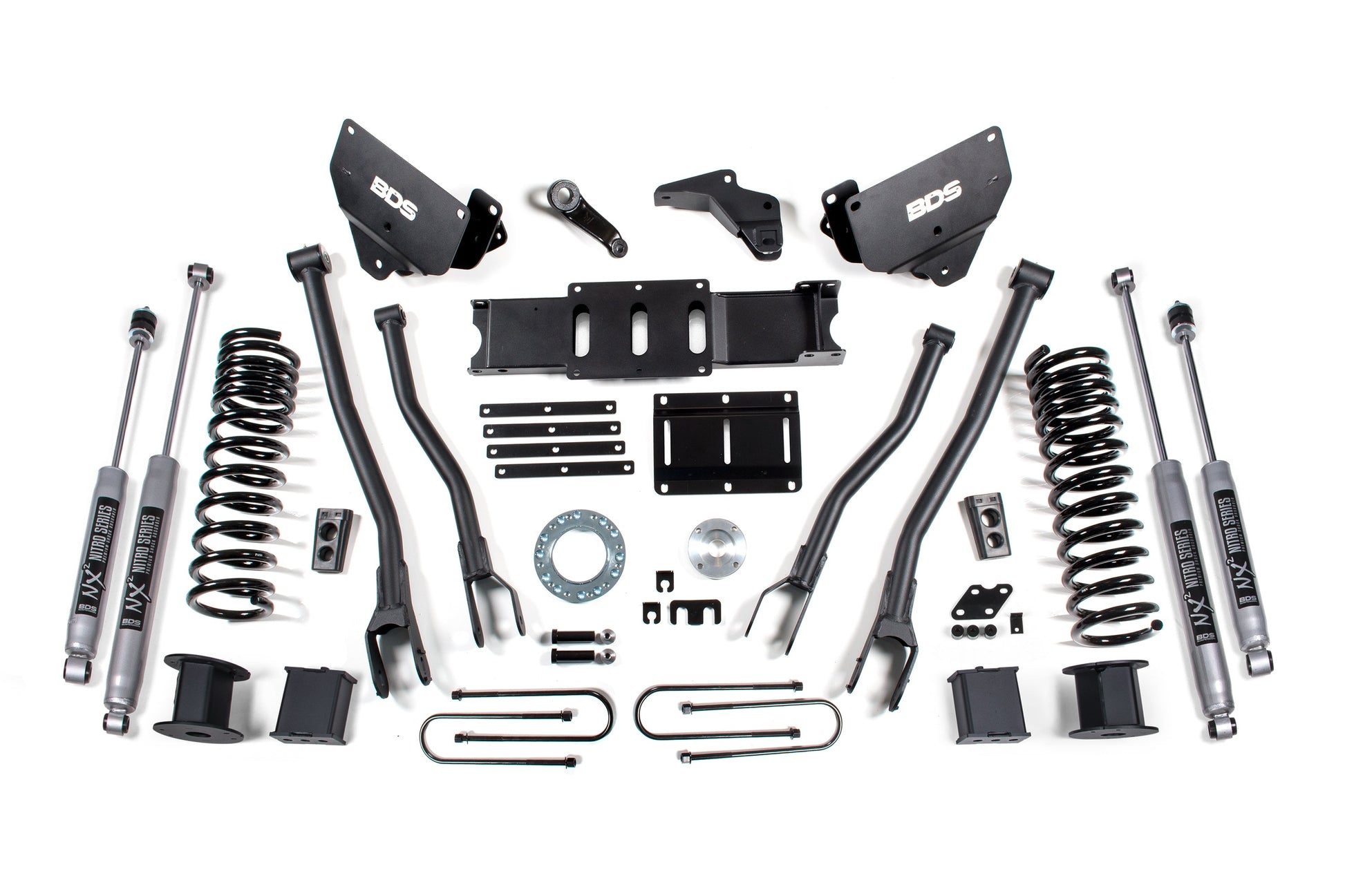 BDS Suspension 5.5 Inch Lift Kit w/ 4-Link | Ram 3500 w/ Rear Air Ride (13-18) 4WD | Gas - Trucks R Us