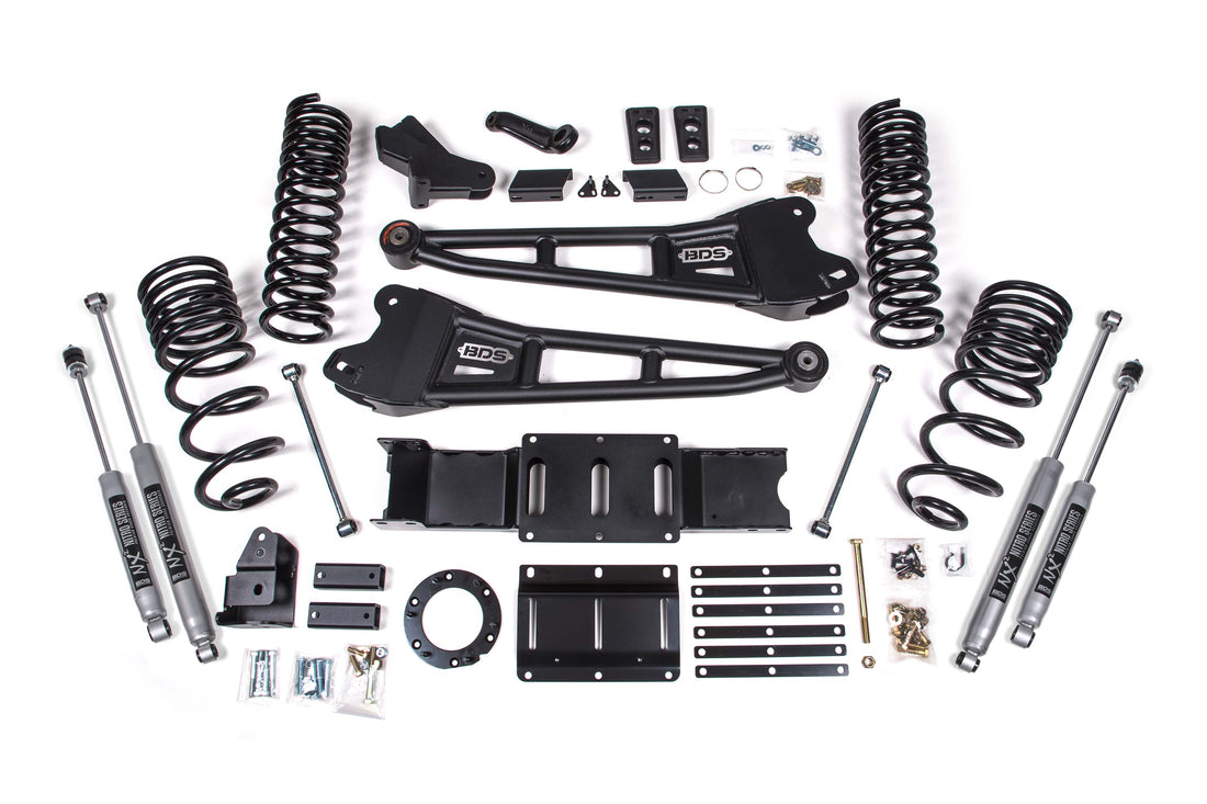 BDS Suspension 4 Inch Lift Kit w/ Radius Arm | Ram 2500 (19-24) 4WD | Diesel