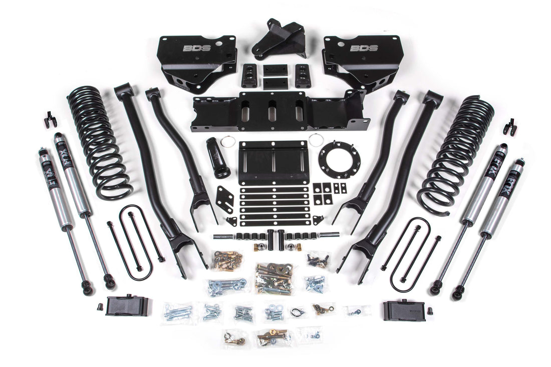 BDS Suspension 4 Inch Lift Kit w/ 4-Link | Ram 3500 (19-24) 4WD | Diesel
