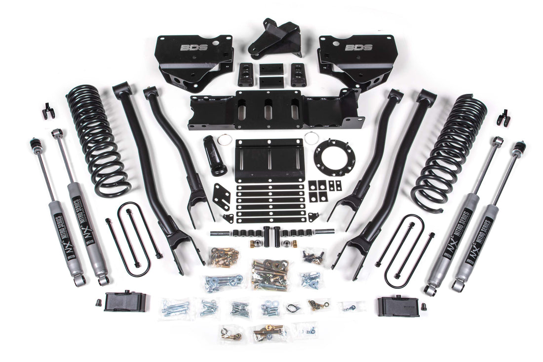 BDS Suspension 4 Inch Lift Kit w/ 4-Link | Ram 3500 (19-23) 4WD | Gas