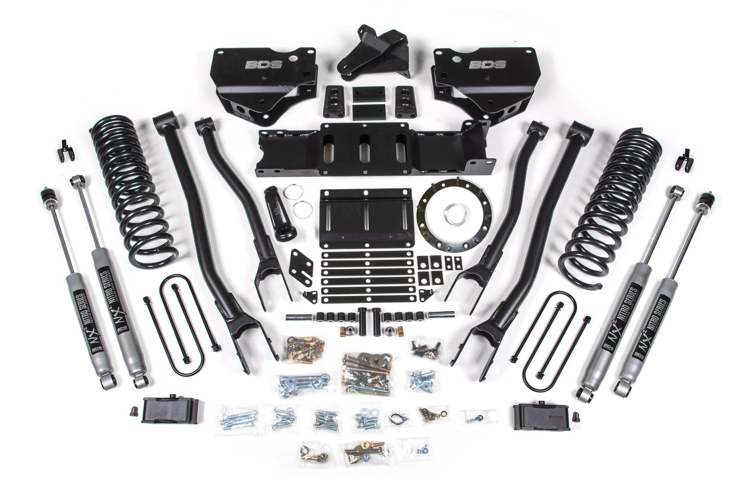 BDS Suspension 4 Inch Lift Kit w/ 4-Link | Ram 3500 (19-24) 4WD | Diesel