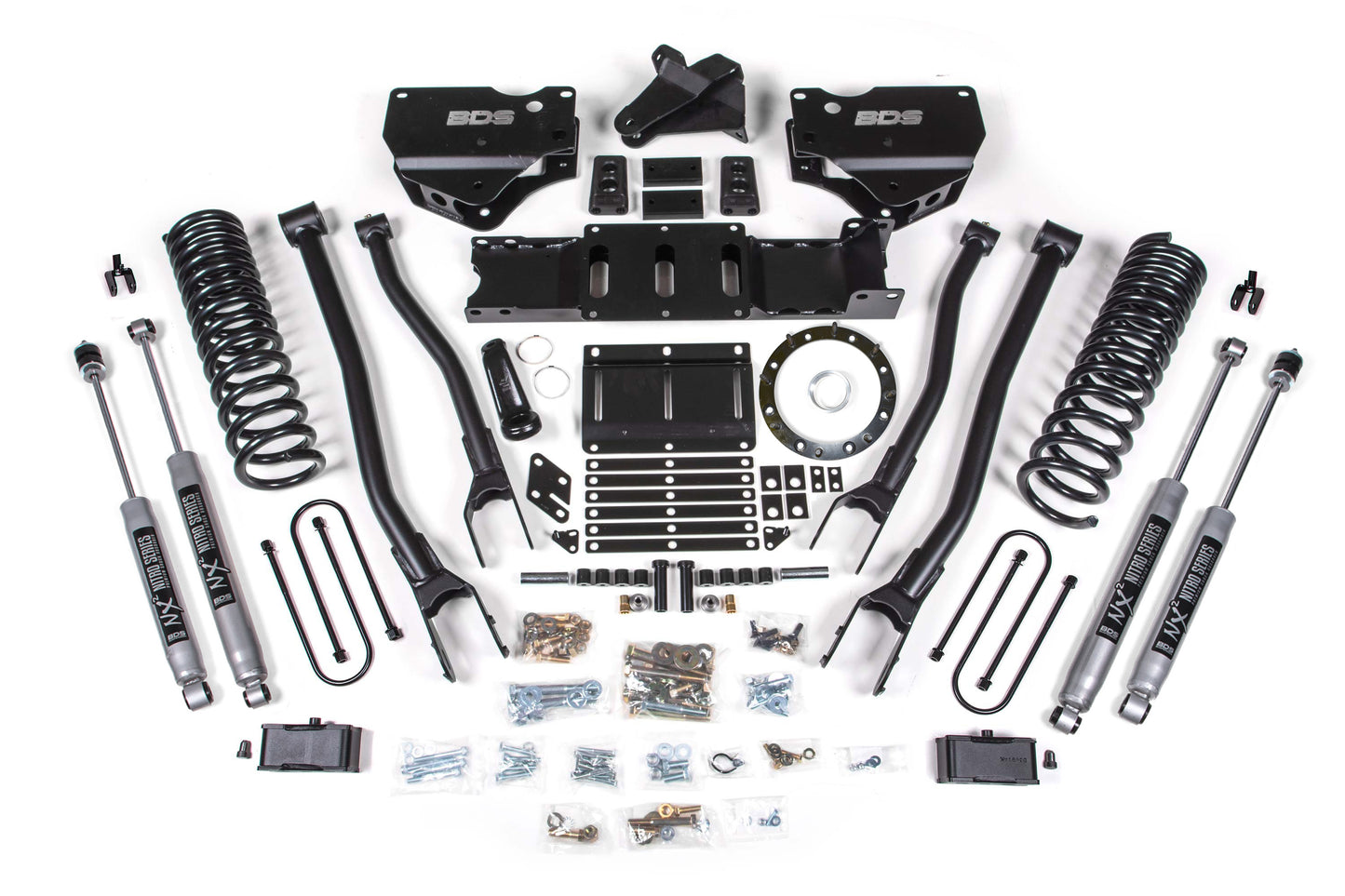 BDS Suspension 4 Inch Lift Kit w/ 4-Link | Ram 3500 (19-24) 4WD | Diesel