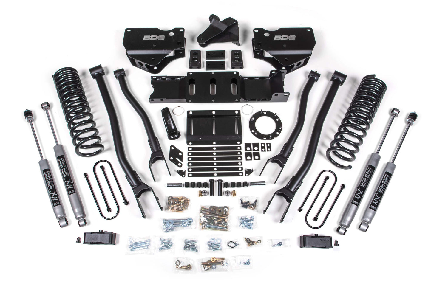 BDS Suspension 4 Inch Lift Kit w/ 4-Link | Ram 3500 (19-24) 4WD | Diesel