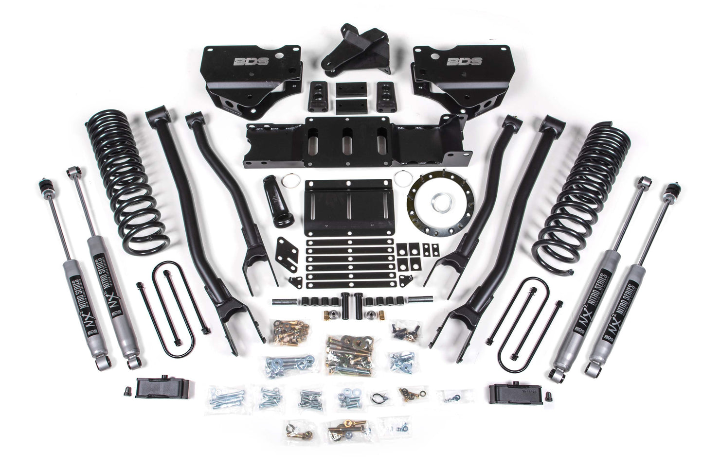 BDS Suspension 4 Inch Lift Kit w/ 4-Link | Ram 3500 (19-24) 4WD | Diesel