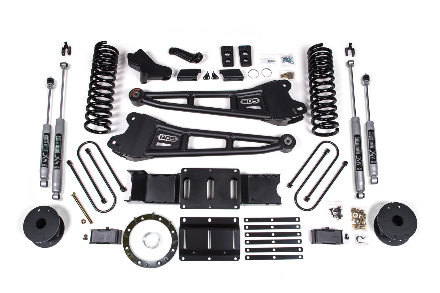 BDS Suspension 4 Inch Lift Kit w/ Radius Arm | Ram 3500 w/ Rear Air Ride (19-24) 4WD | Gas - Trucks R Us