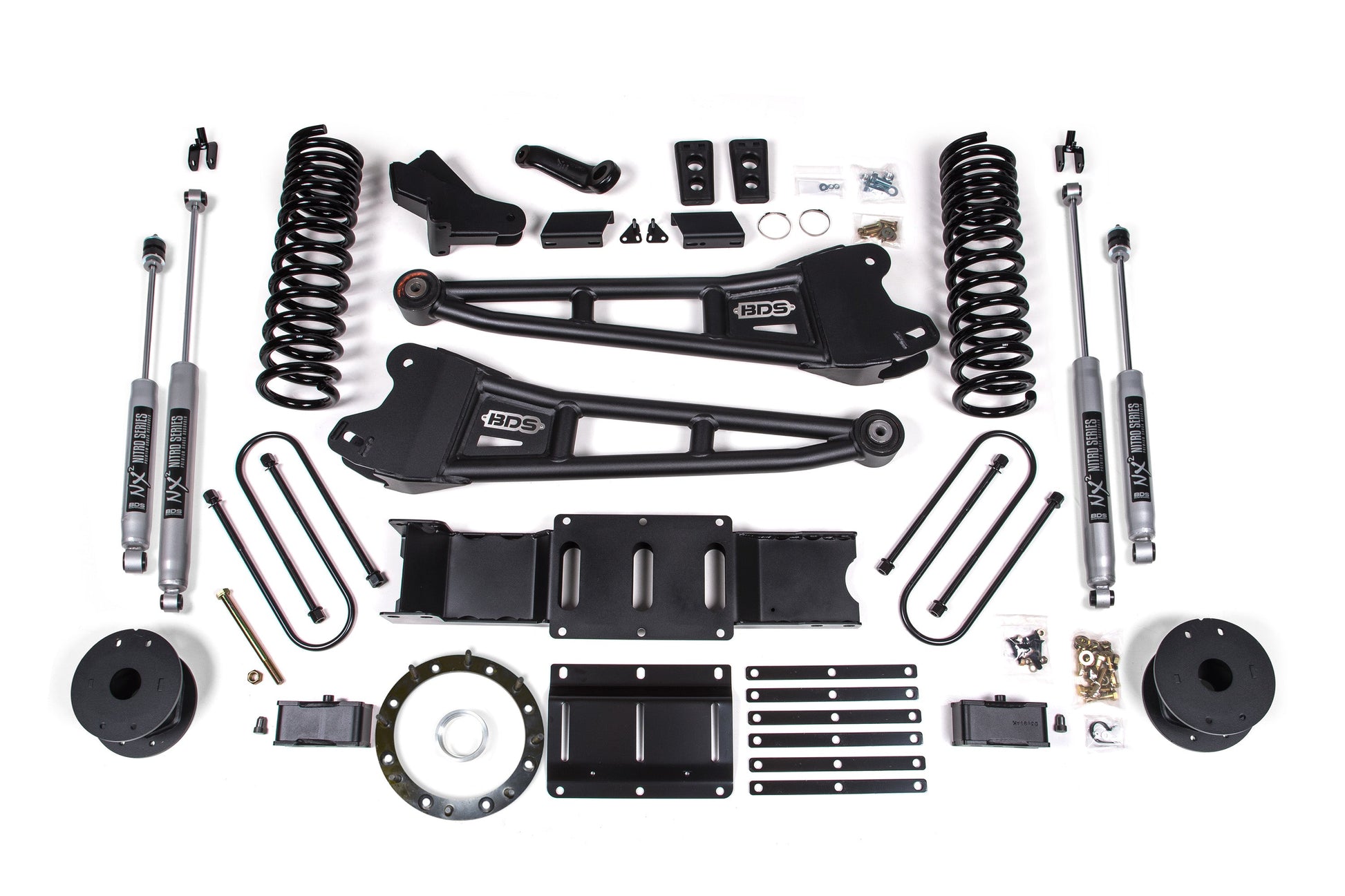 BDS Suspension 4 Inch Lift Kit w/ Radius Arm | Ram 3500 w/ Rear Air Ride (19-24) 4WD | Gas - Trucks R Us