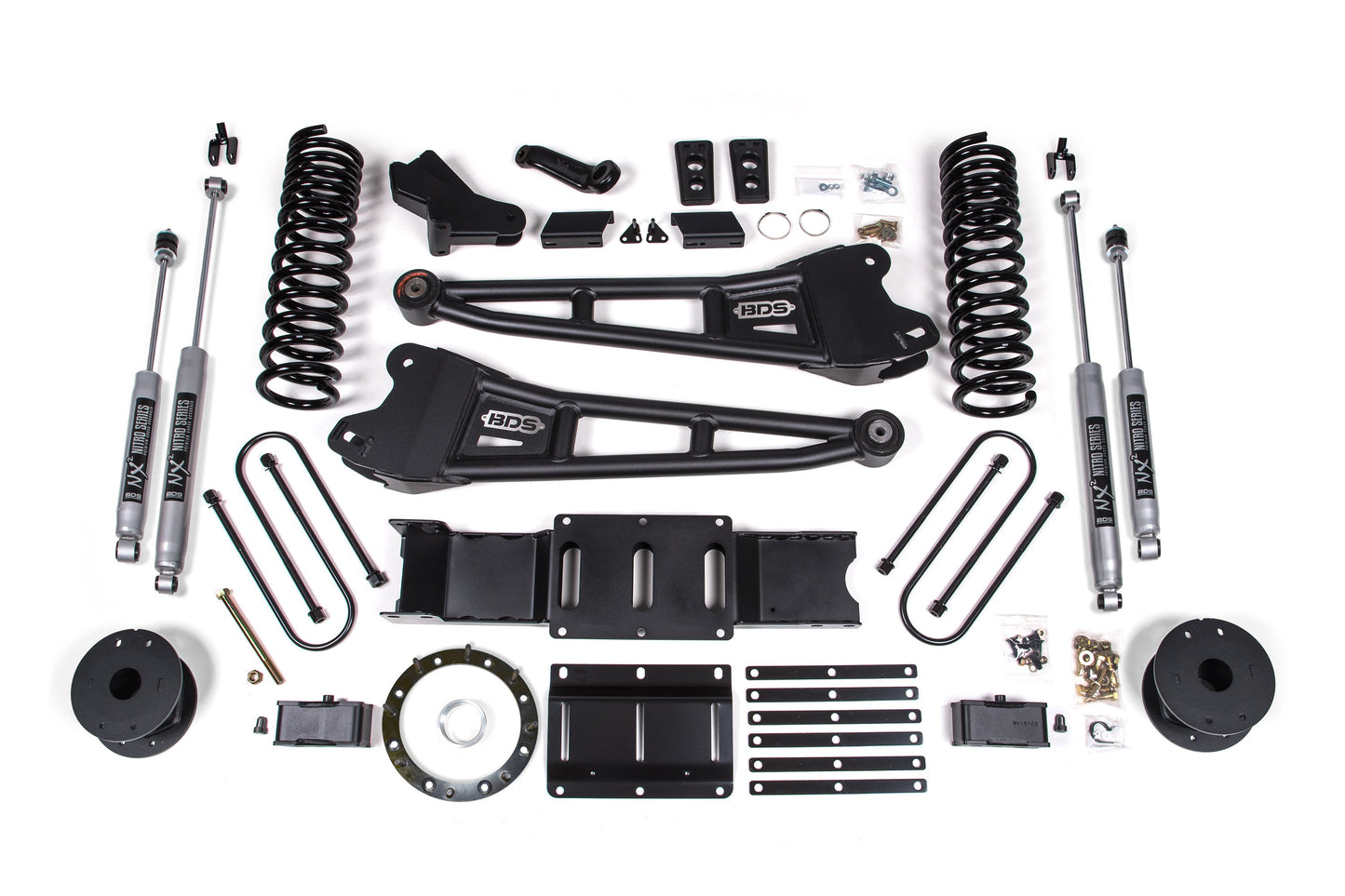BDS Suspension 4 Inch Lift Kit w/ Radius Arm | Ram 3500 w/ Rear Air Ride (19-24) 4WD | Diesel